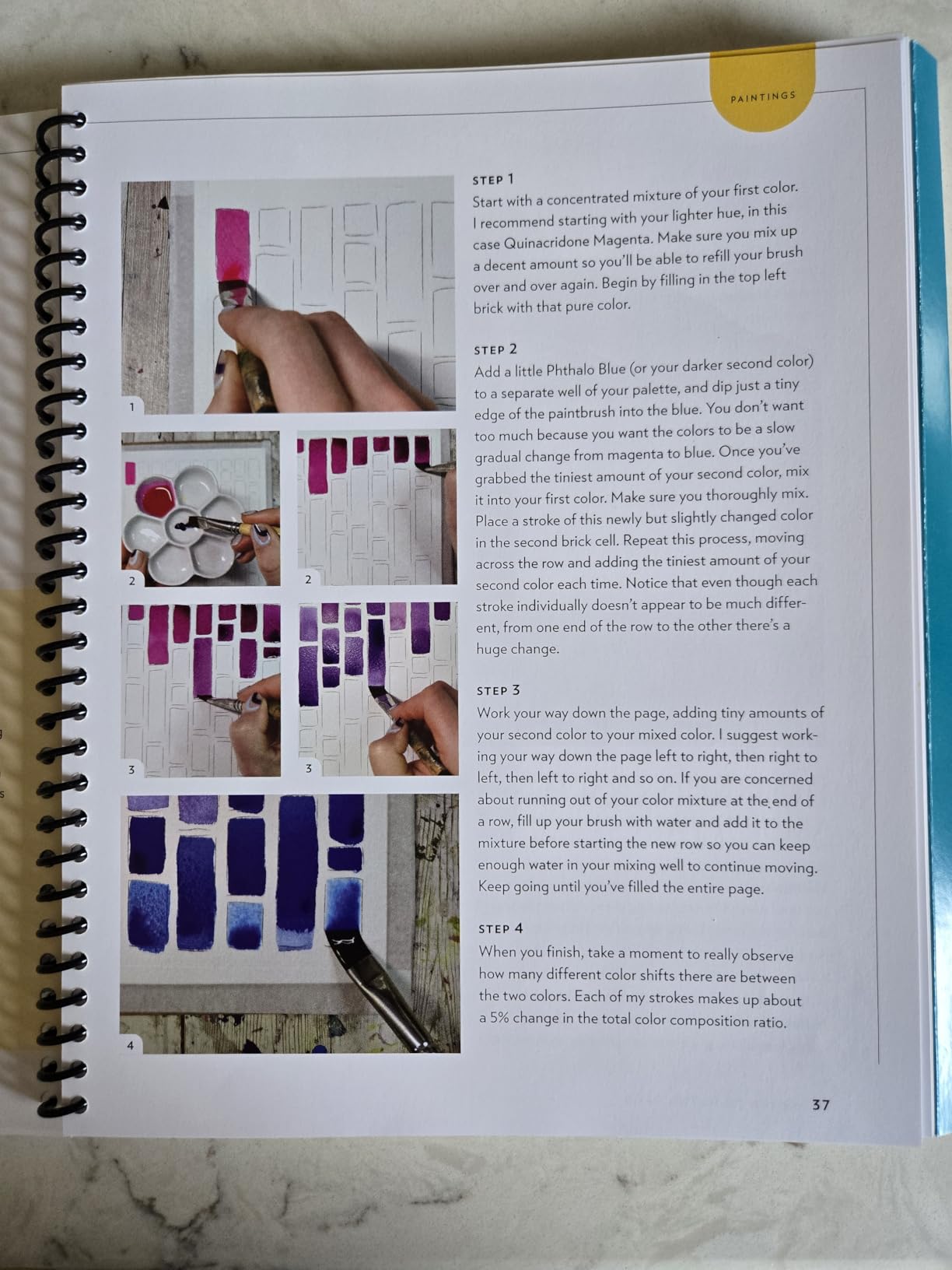 Learn to Watercolor: 20 Step-by-Step Beginner-Friendly Lessons on Watercolor Paper - Includes Watercolor Pad with Sketches – No Drawing Required! (Watercolor This Book) customer photo 2