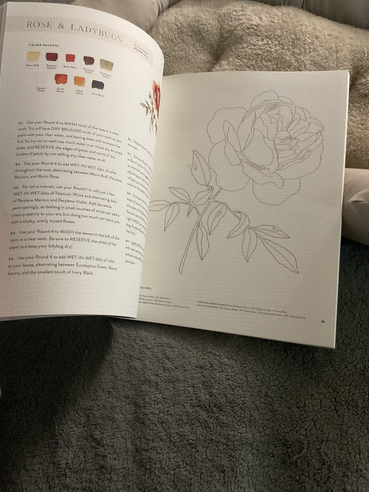 Watercolor Workbook: Flowers, Feathers, and Animal Friends: 25 Beginner-Friendly Projects on Premium Watercolor Paper customer photo 2