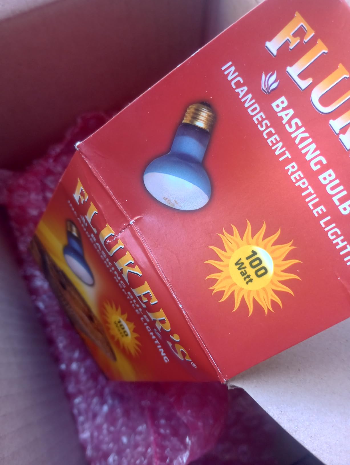 Fluker's Incandescent Basking Spotlight Bulbs for Reptiles Tanks, Reptile Heat Lamp Bulbs for Infrared Light, 100-Watt customer photo 1