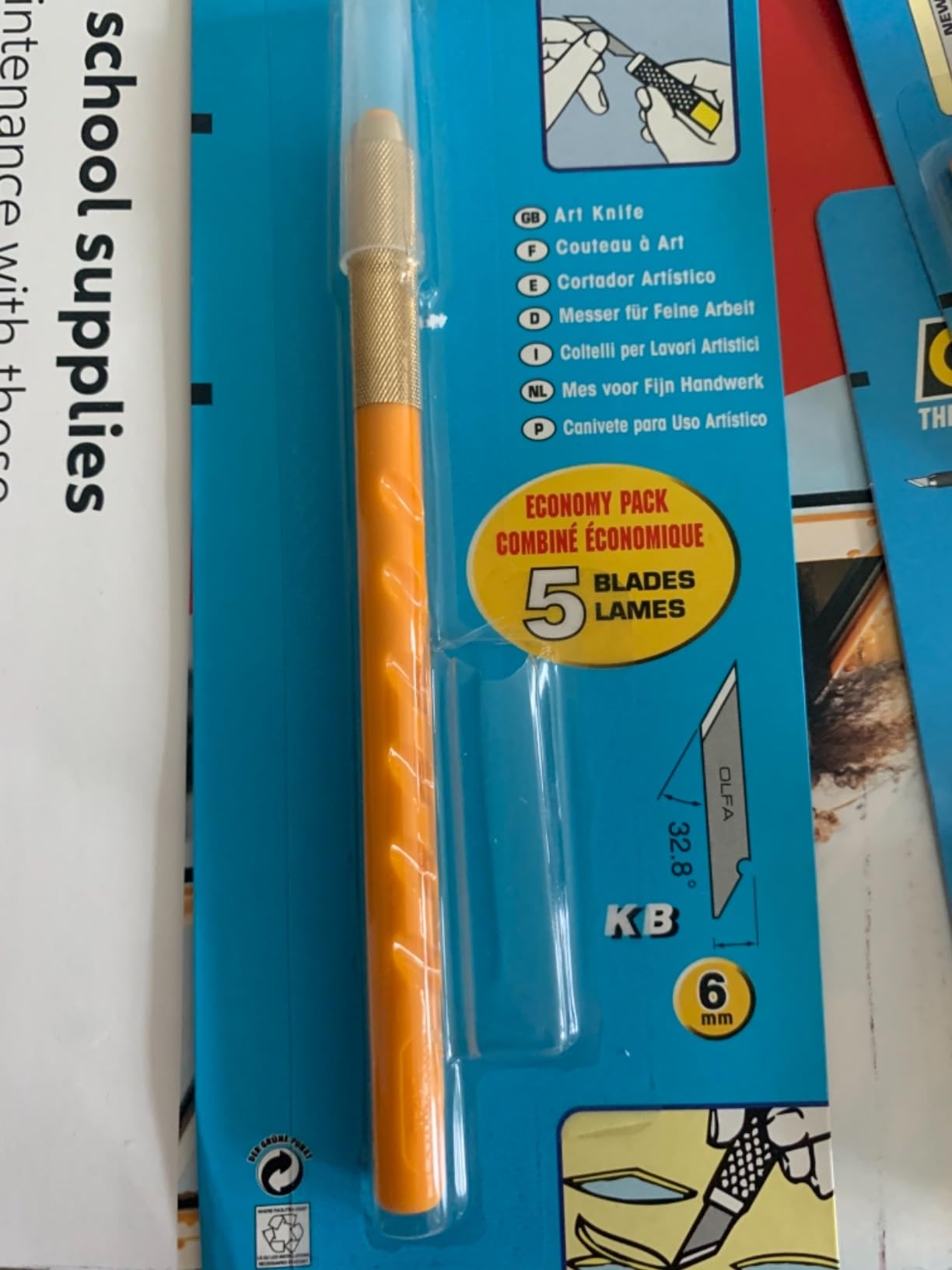 OLFA Graphic Art Knife Set (AK-1/5B) - Pen-Style, 1 Knife & 5 KB Blades customer photo 1