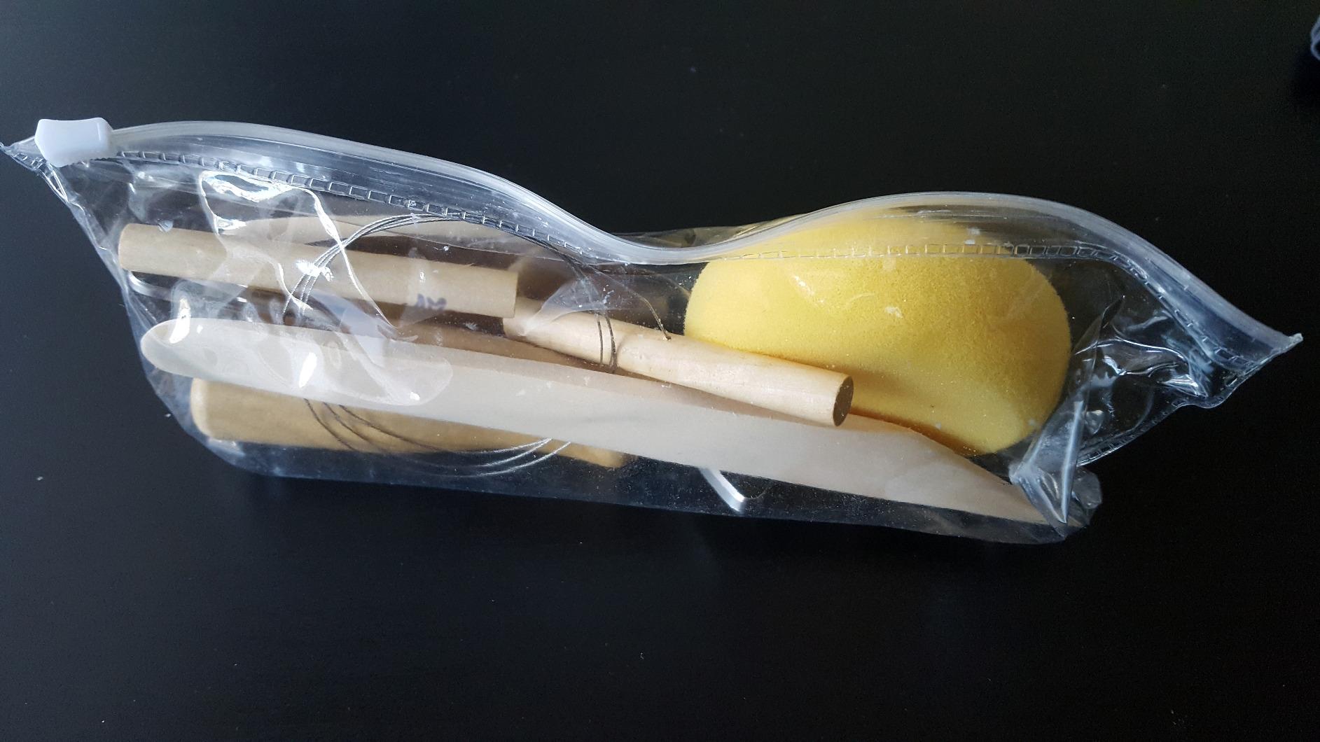 SE Pottery and Clay Carving Tool Set with Wooden Handles- Pottery Kit for Beginners- Clay Sculpting Set of 8 Pcs - 4PT8 customer photo 1
