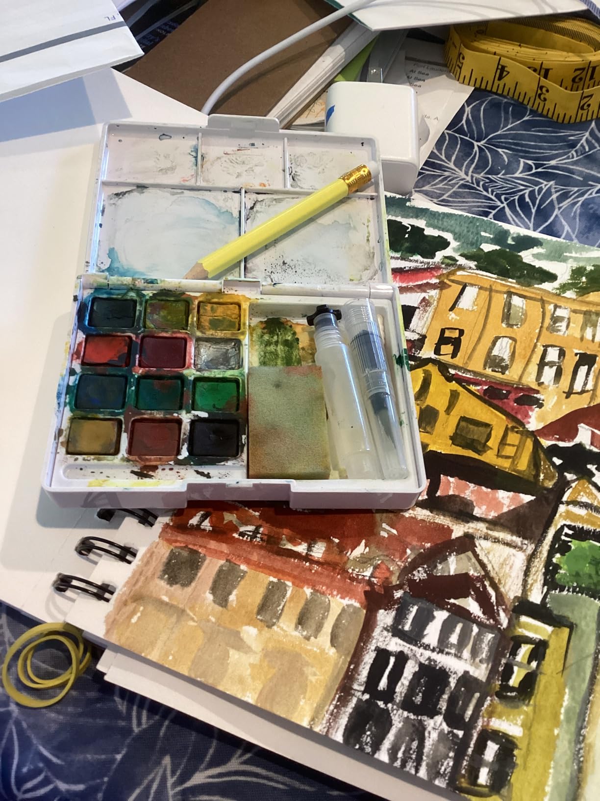 Sakura XCNW-12H XNCW-12H, 12 Assorted Watercolors Field Sketch Set with Brush customer photo 2