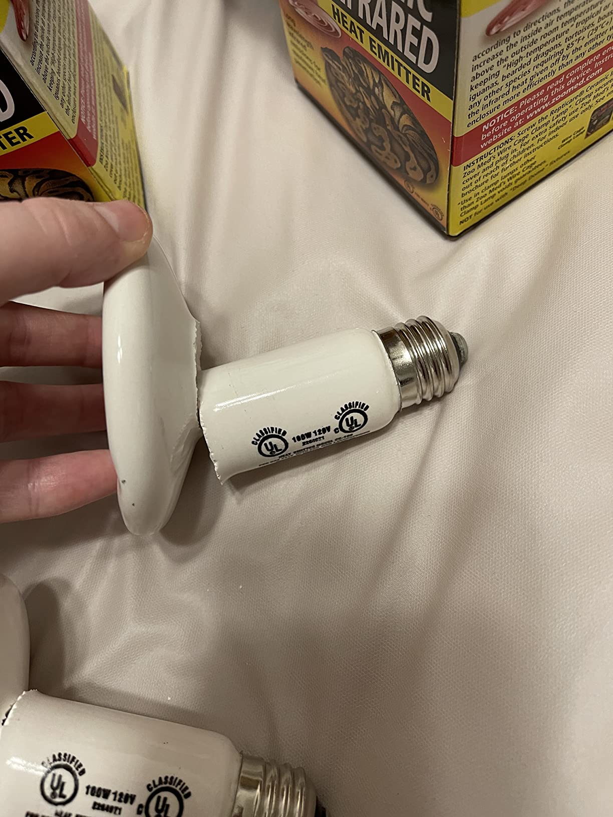 Zoo Med Repticare 100 Watt Ceramic Infrared Heat Emitter customer photo 1