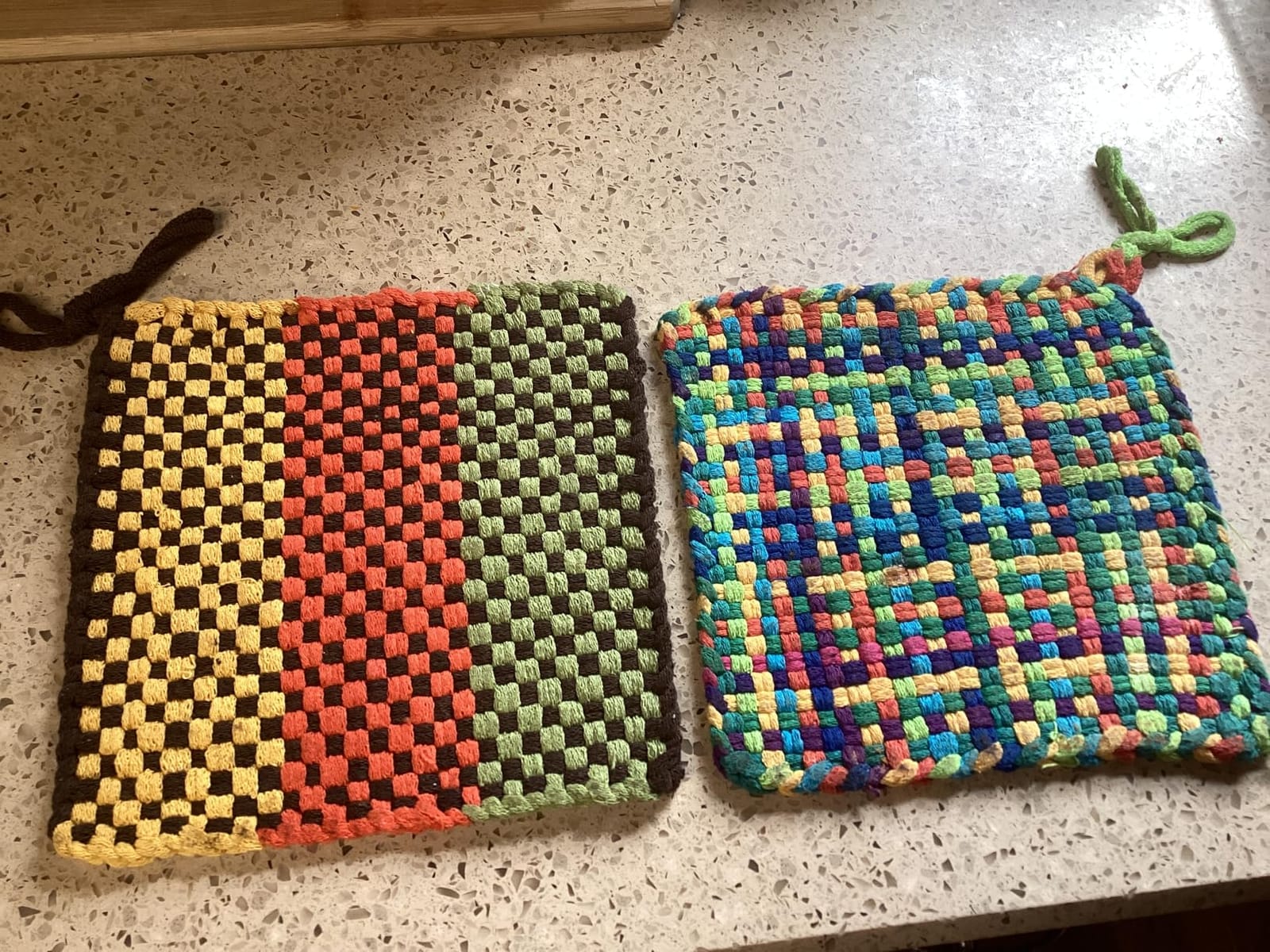 Harrisville Designs Friendly Loom Potholder Pro Weaving Kit | 10”x10” Sturdy Metal Loom and Quality Cotton Weaving Loops | Complete Kit to Weave 2 Large, Durable Potholders | Made in the USA customer photo 2
