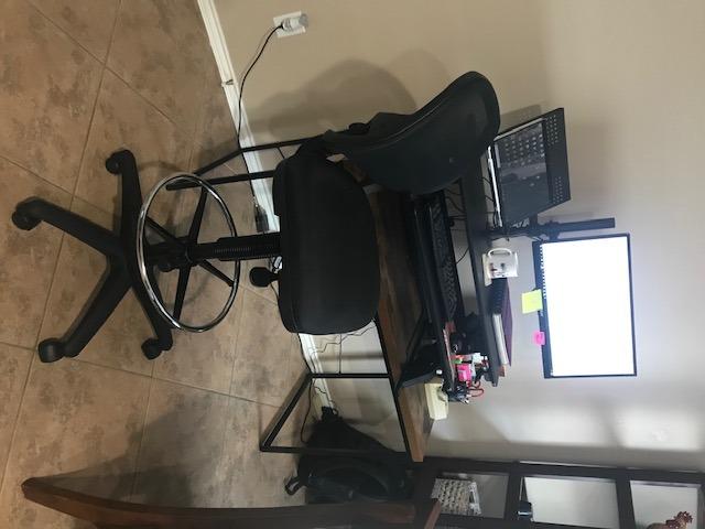 Office Star DC Series Deluxe Breathable Mesh Back Ergonomic Drafting Chair with Lumbar Support and Adjustable Footring, Black Fabric customer photo 2