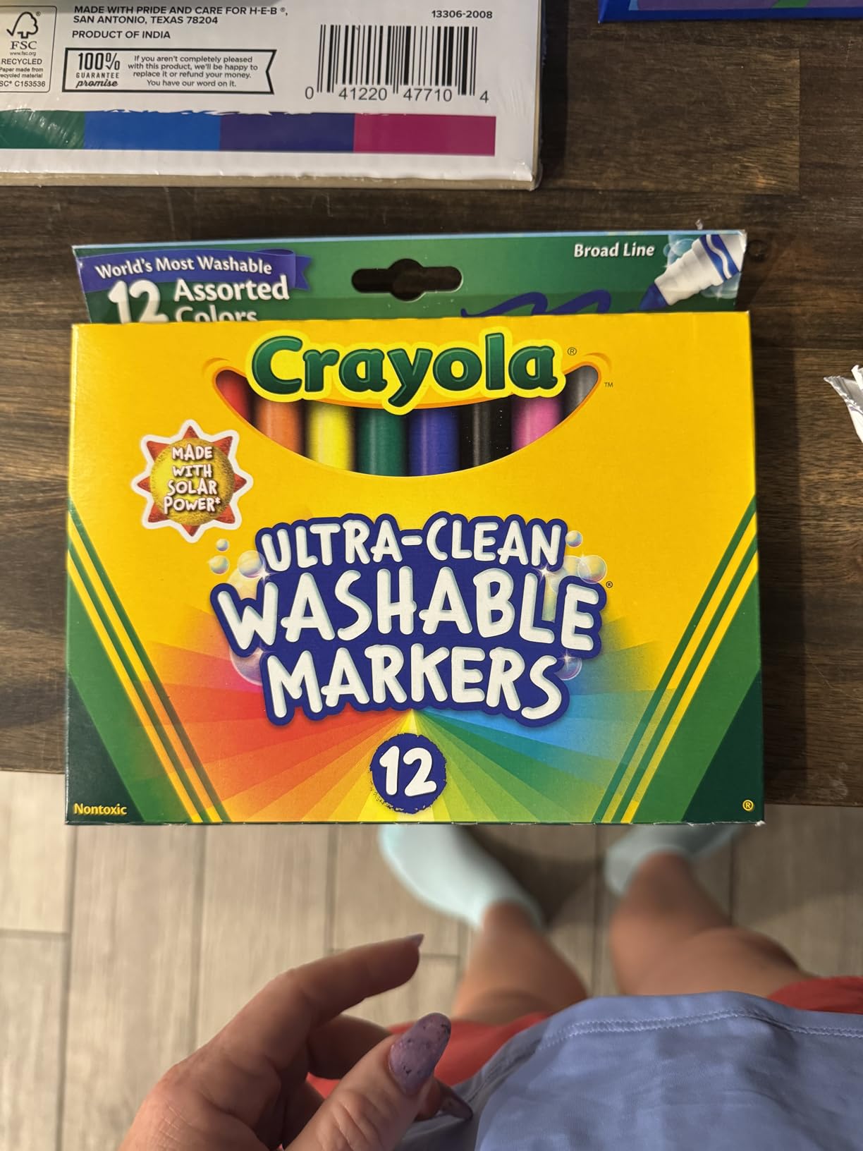 Crayola Broad Line Markers (12 Count), Washable Markers for Kids, Assorted Colors, Arts & Crafts Supplies, For Coloring Books & Art Projects, Ages 3+ customer photo 1