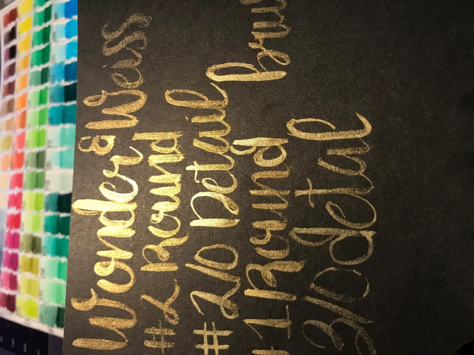 Dr. Ph. Martin's Iridescent Calligraphy Color (11R) Ink Bottle, 1.0 oz, Copper Plate Gold, 1 Bottle customer photo 2