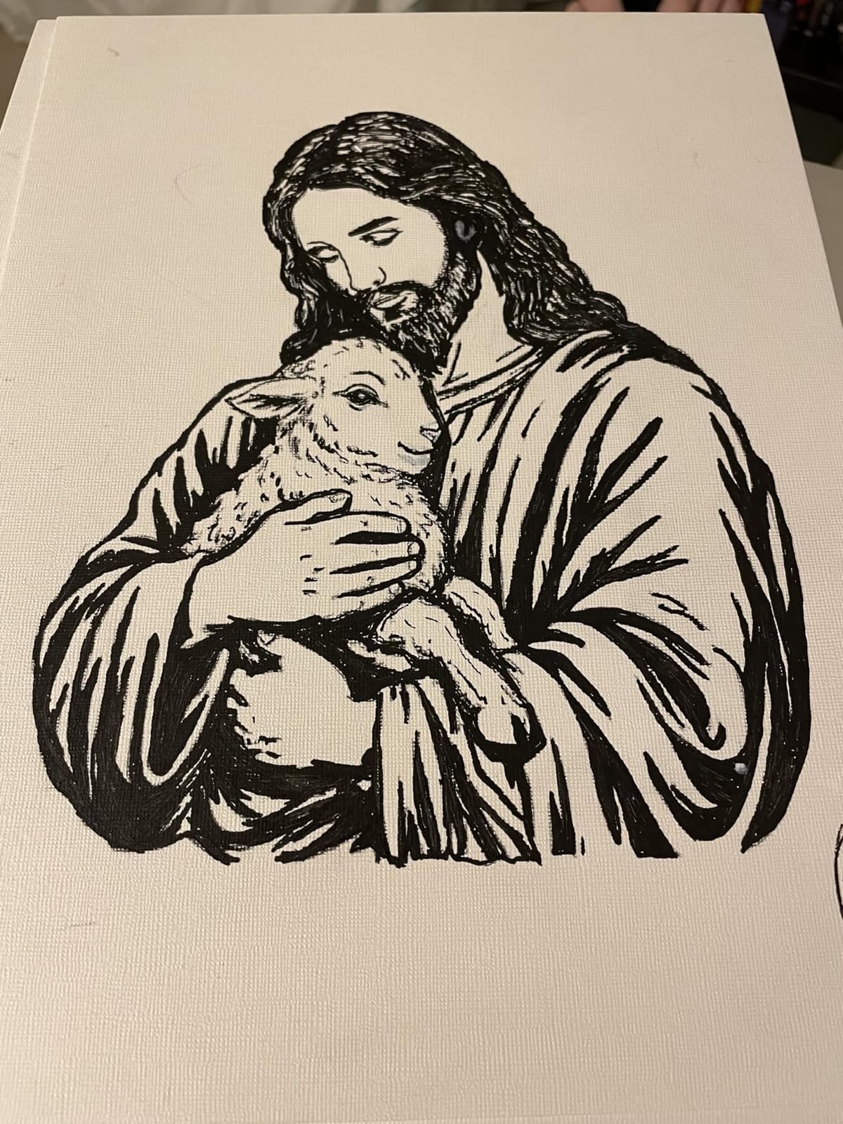 Strathmore 400 Series Glue Bound Acrylic Paper Pad, 246 lb. Linen, 9 X 12 inches, White, 10 Sheets (430-9) customer photo 2