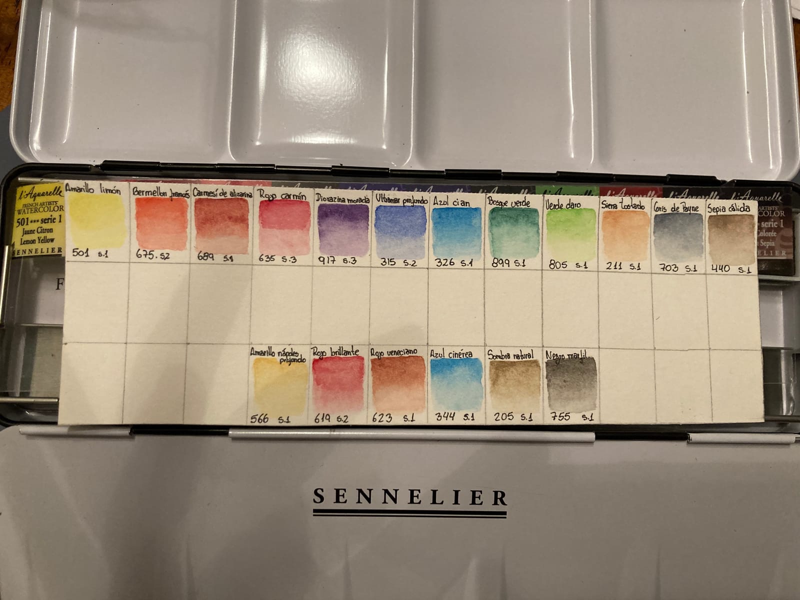SENNELIER L'Aquarelle French Watercolor Paint, Metal Set of 18 Half Pans customer photo 2
