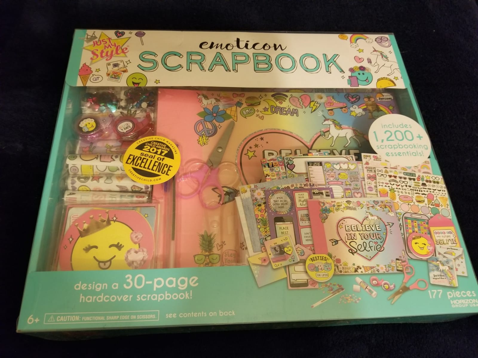 Just My Style Ultimate Scrapbook, Personalize and Decorate A 40-Page DIY Scrapbook, Great for Travel, Road Trips & On-The-Go, Memory Keeper Scrap Book for Kids & Tween Ages 6, 7, 8, 9,Beige customer photo 1