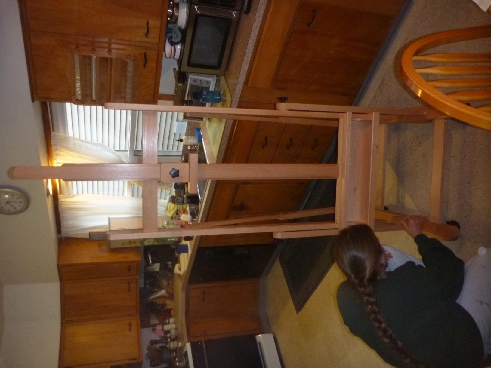 U.S. Art Supply Heavy Duty Extra Large Adjustable Wood H-Frame Easel customer photo 1