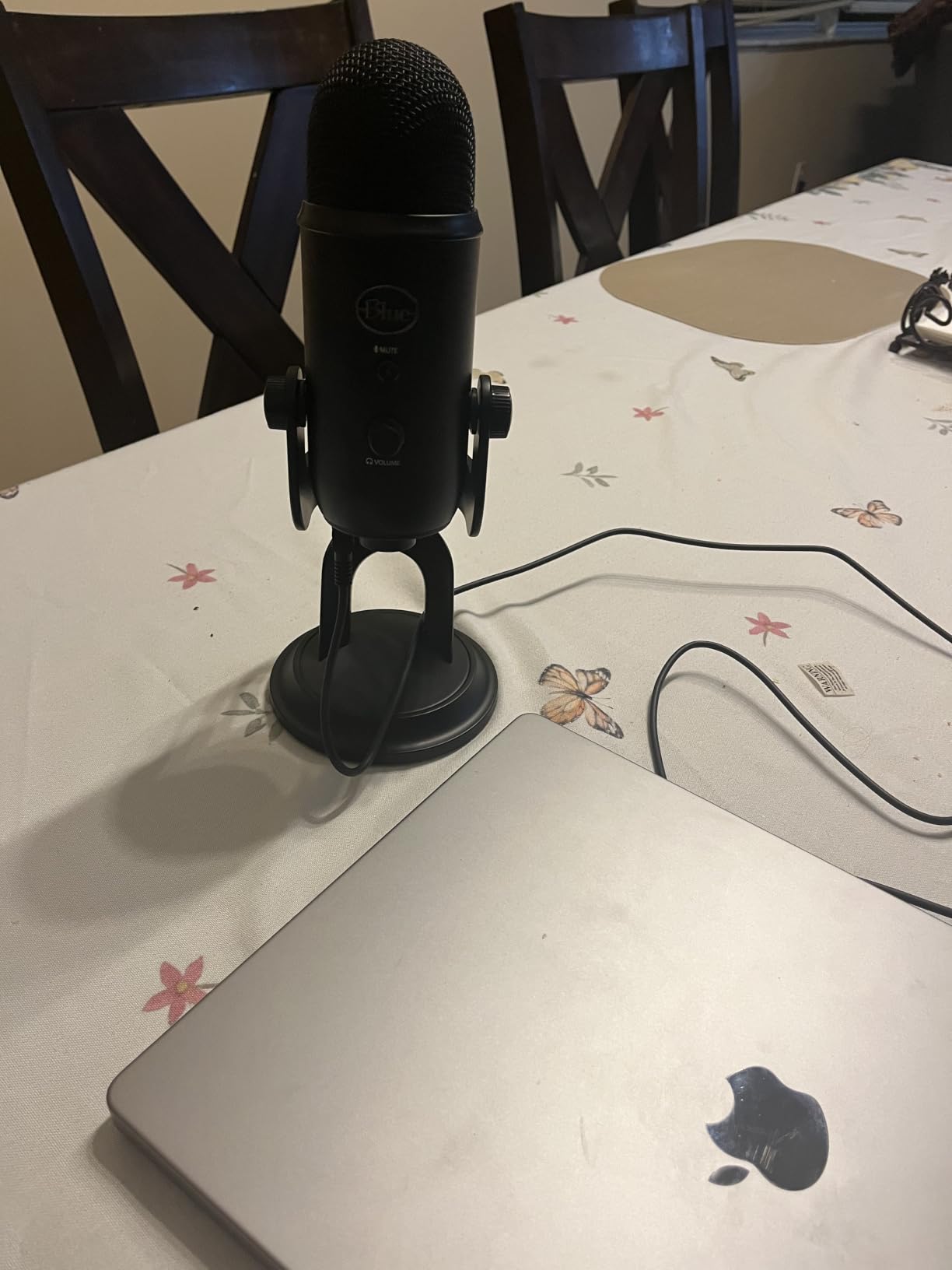 Logitech Creators Blue Yeti USB Microphone for PC, Mac, Gaming, Recording, Streaming, Podcasting, Studio and Computer Condenser Mic with Blue VO!CE effects, 4 Pickup Patterns, Plug and Play - Blackout customer photo 2