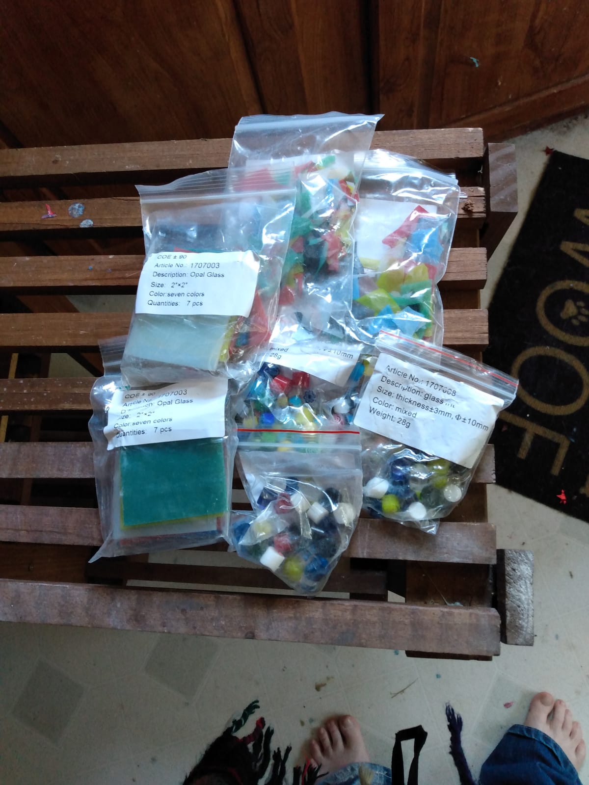 COE90 Fusing Glass Kit for Microwave Kiln, 10 Bags customer photo 1