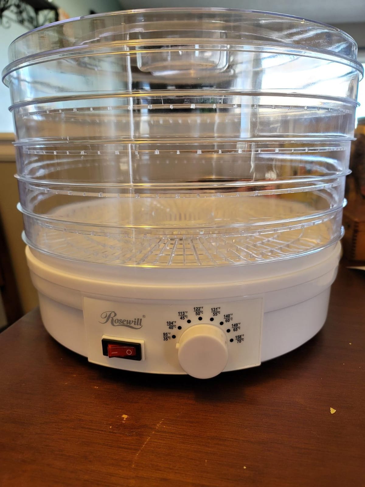 Rosewill Food Dehydrator Machine, 5 BPA-Free 12.6’ Trays, Adjustable Temperature Controls | 95-158°F | 350W, Jerky, Herbs, Fruit, Veggies, Dried Snacks, White customer photo 1