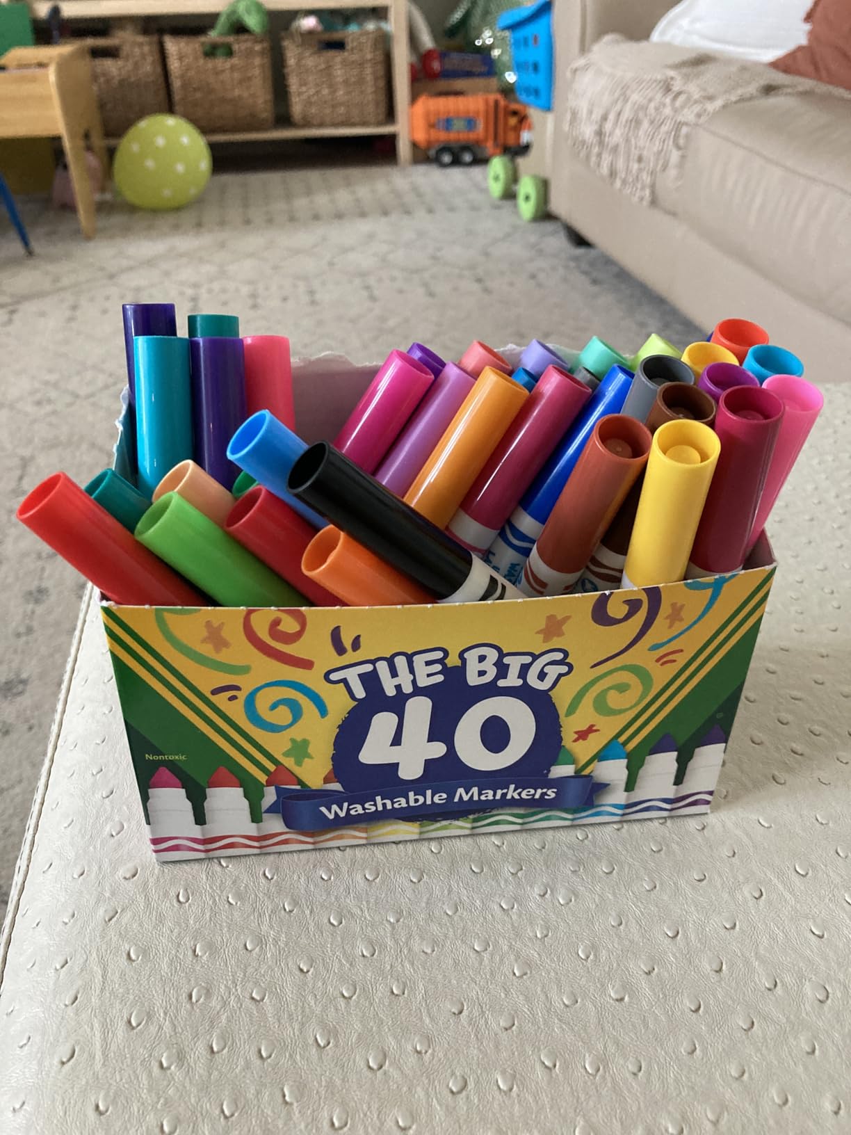 Crayola Ultra Clean Fine Tip Washable Markers 40ct, Kids School Supplies customer photo 2