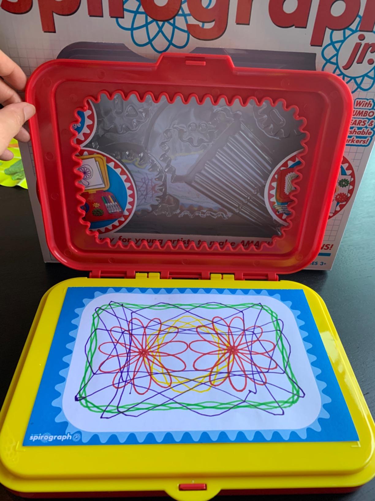 Spirograph Jr. — Jumbo Sized Gears Classic Retro Toy For Spiral Drawing Art Design Toy Kit for Smaller Hands — For Kids Ages 3 and Up customer photo 2