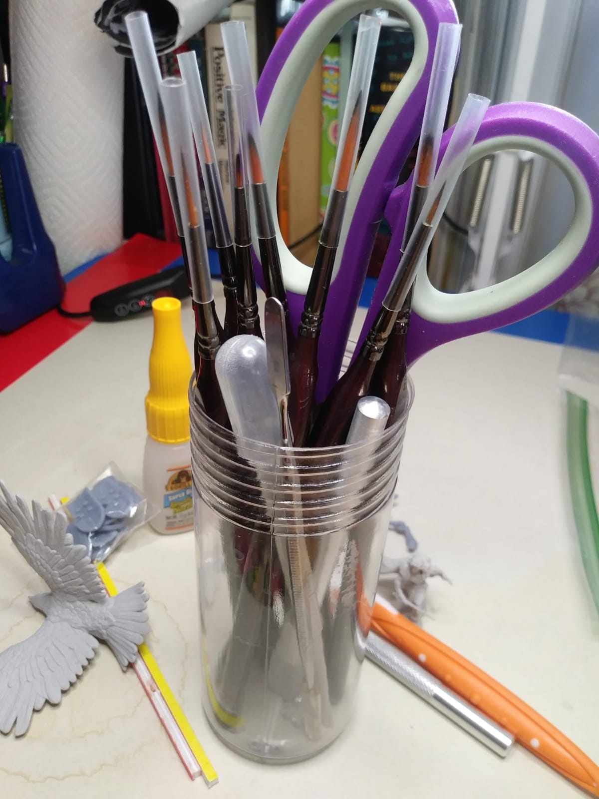 D'Artisan Shoppe Miniature Paint Brushes, Fine Detail Brushes for Models customer photo 2