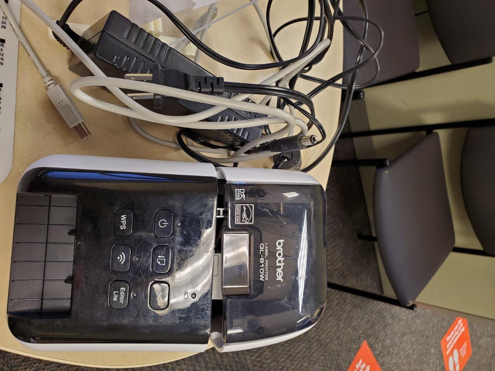 Brother QL-810W Professional Label Printer with USB and WiFi connectivity, Ultra-Fast Printing up to 110 Labels per Minute with Standard Address Label in Monochrome, Black & Red Printing Available customer photo 1