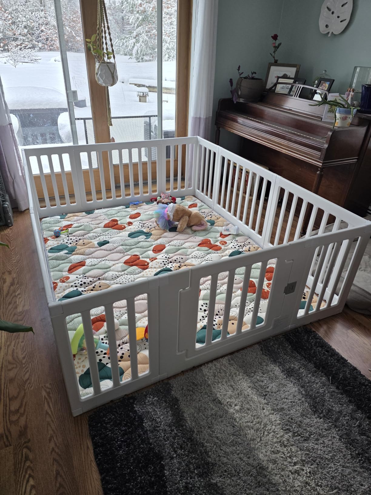 Baby Playpen Kids Activity Centre Safety Play Yard Home Indoor Outdoor New Pen (Multicolour, Classic Set 14 Panel) customer photo 2