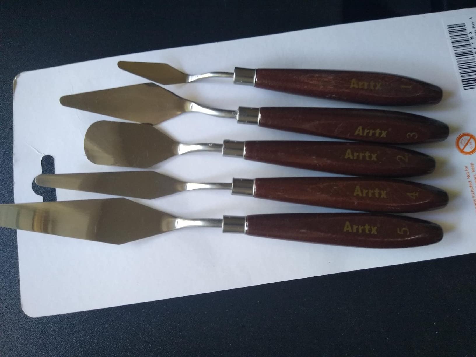 5 Pieces Painting Knives Stainless Steel Spatula Palette Knife Oil Painting Accessories Color Mixing Set for Oil, Canvas, Acrylic Painting-Lightwish customer photo 2