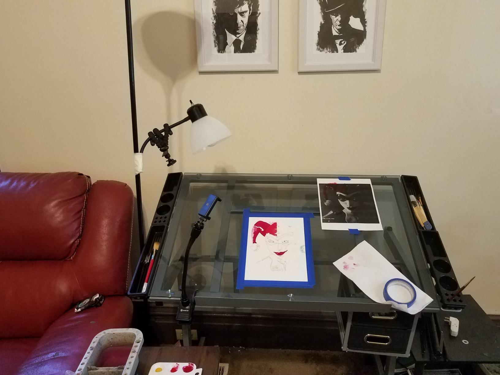 ZENY Glass Drafting Table for Artists customer photo 2