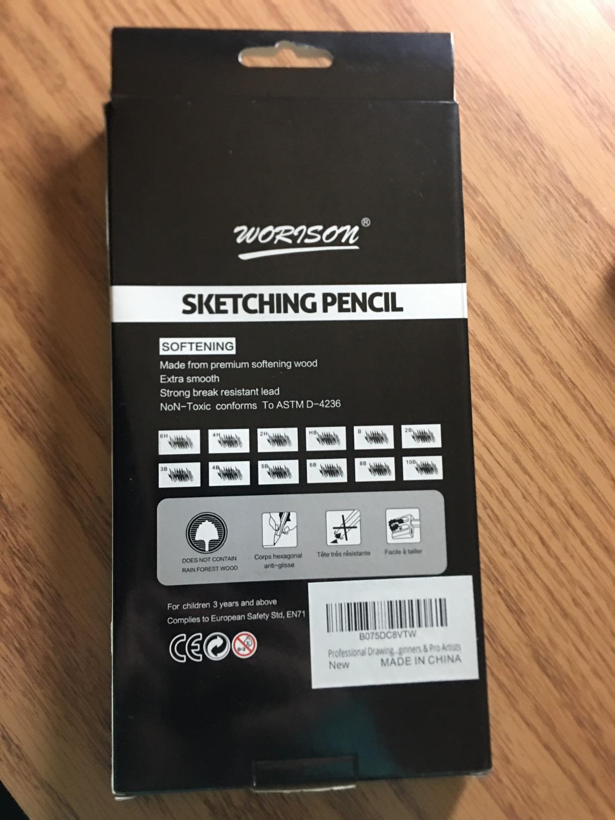 Dyvicl Professional Drawing Sketching Pencil Set - 12 Pieces Drawing Pencils 10B, 8B, 6B, 5B, 4B, 3B, 2B, B, HB, 2H, 4H, 6H Graphite Pencils for Kids, Beginners, Pro Artists customer photo 2