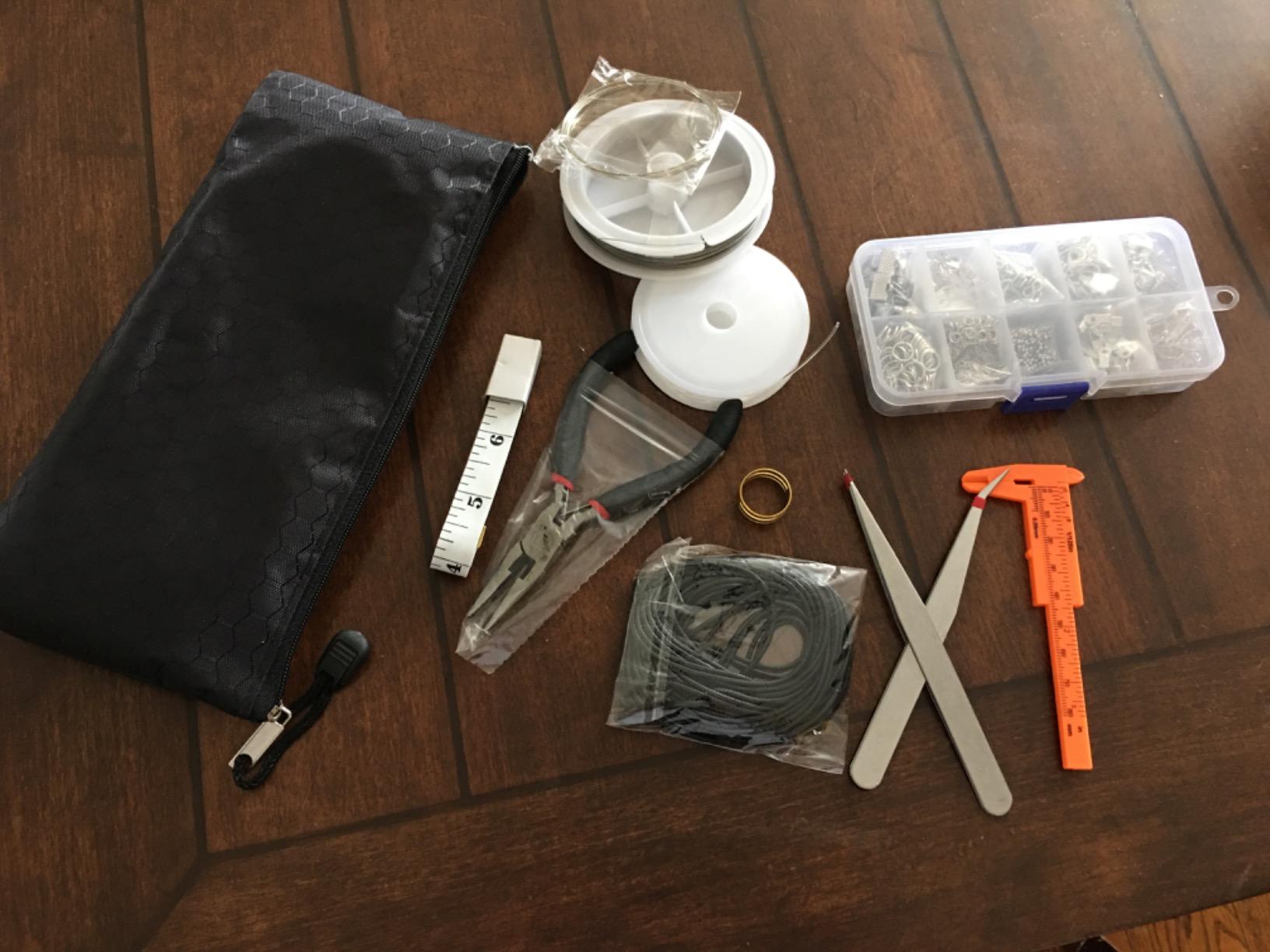 PAXCOO Jewelry Making Supplies Kit - Jewelry Repair Tool with Accessories, Pliers, Findings, and Beading Wires for Adults and Beginners customer photo 1
