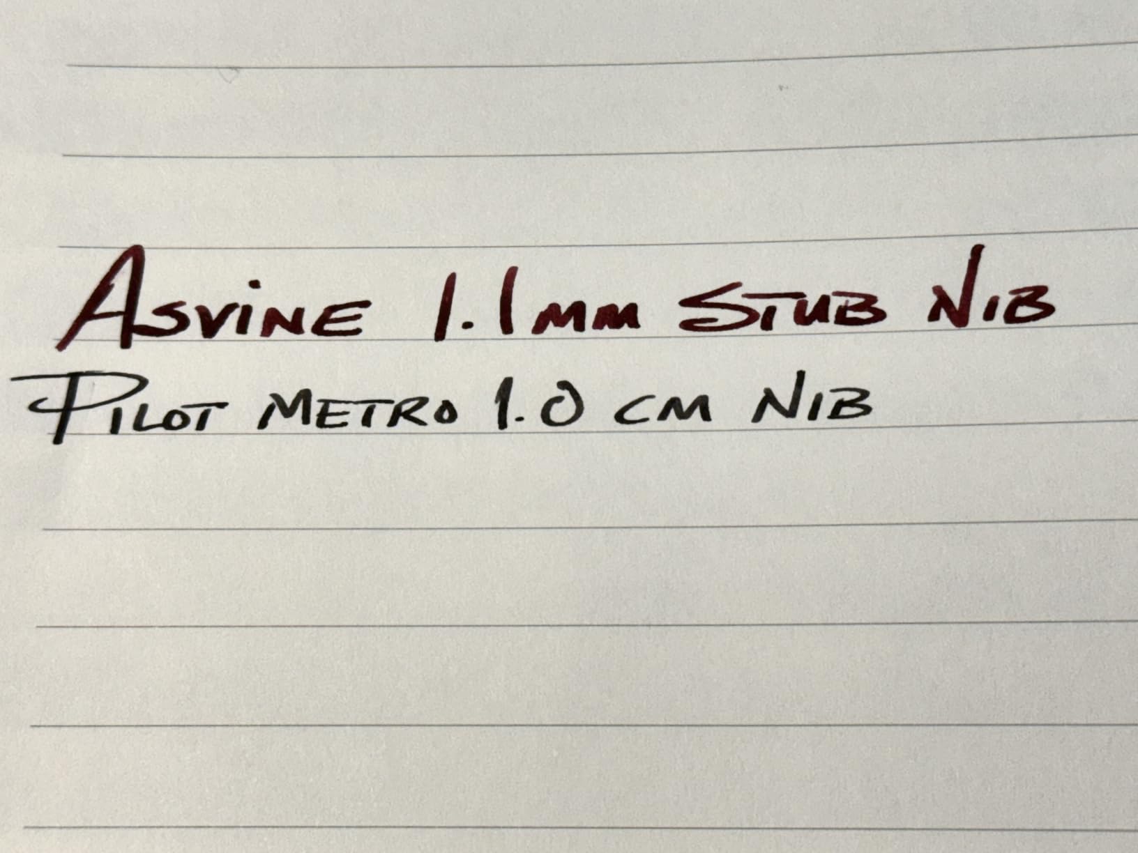 Pilot Metropolitan Fountain Pen, Black, 1.0mm Stub nib customer photo 1
