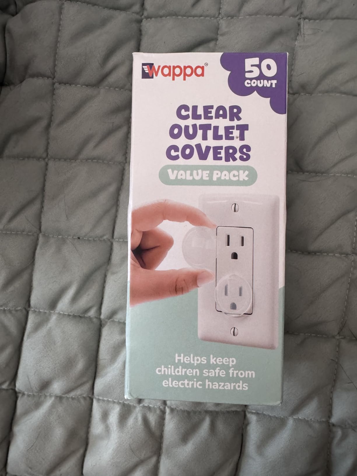 Clear Outlet Covers (50 Pack) Value Pack – Baby Safety Outlet Plug Covers – Durable & Steady – Child Proof Your Outlets Easily customer photo 1