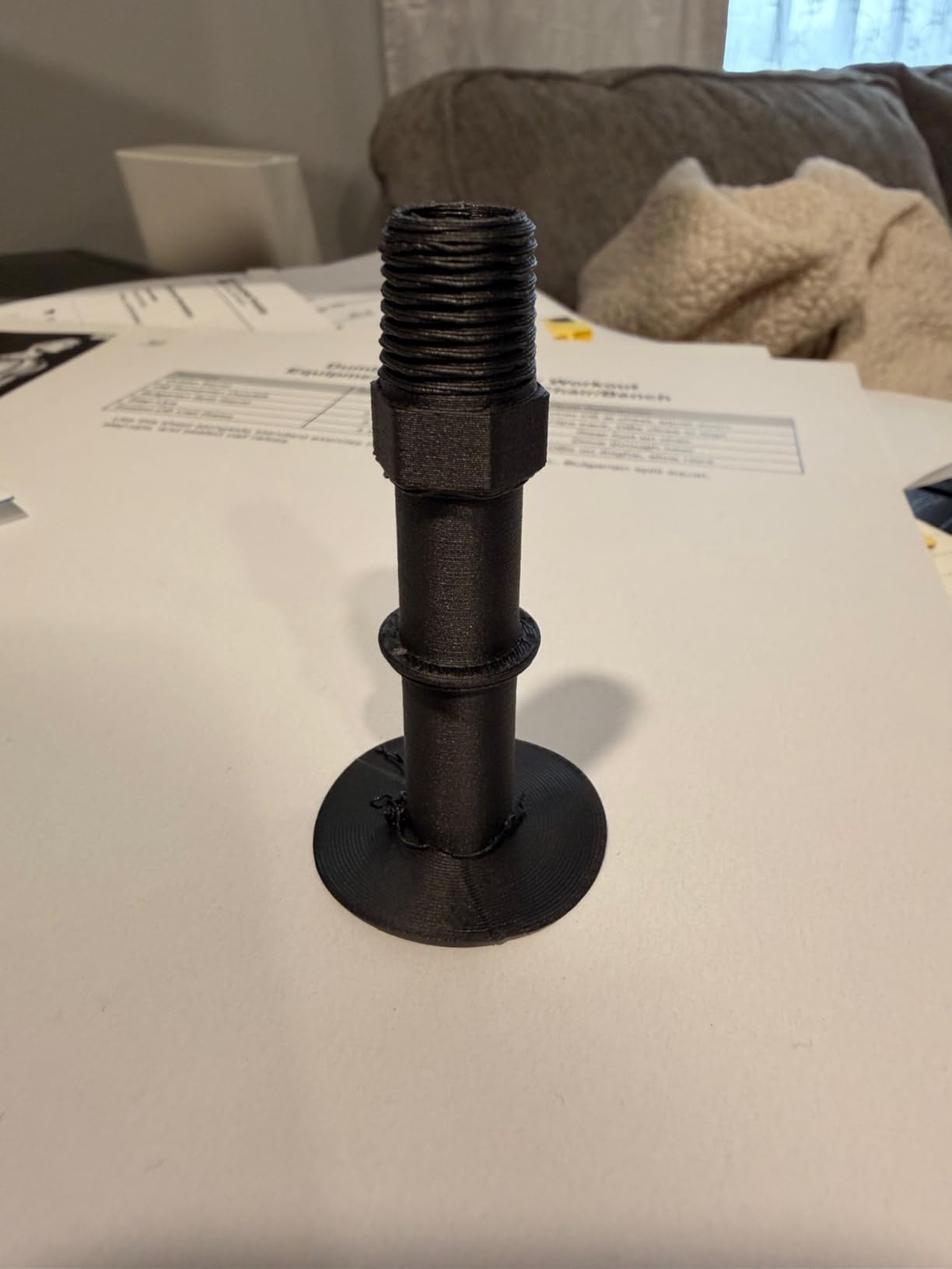 SainSmart 1.75mm Black ePA-CF Carbon Fiber Filled Nylon Filament 1KG (2.2lbs) Spool for 3D Printer customer photo 2