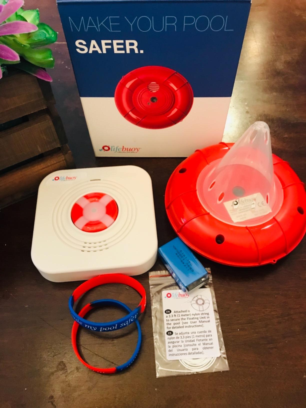 Lifebuoy Pool Alarm System - Pool Motion Sensor with Advanced Algorithm - Smart Pool Alarm That is Application Controlled. Powerful Sirens Blare at Poolside and Indoors customer photo 1