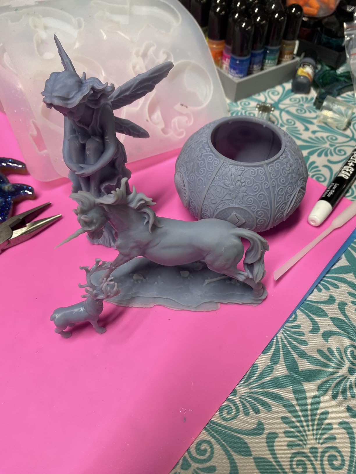 ANYCUBIC 3D Printer Resin, 405nm SLA UV-Curing Resin with High Precision and Quick Curing & Excellent Fluidity for LCD 3D Printing (Grey, 1kg) customer photo 2