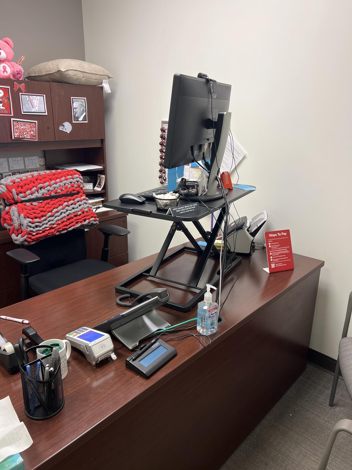 VIVO Black 29 in Single Top Standing Desk Converter, DESK-V000U customer photo 2
