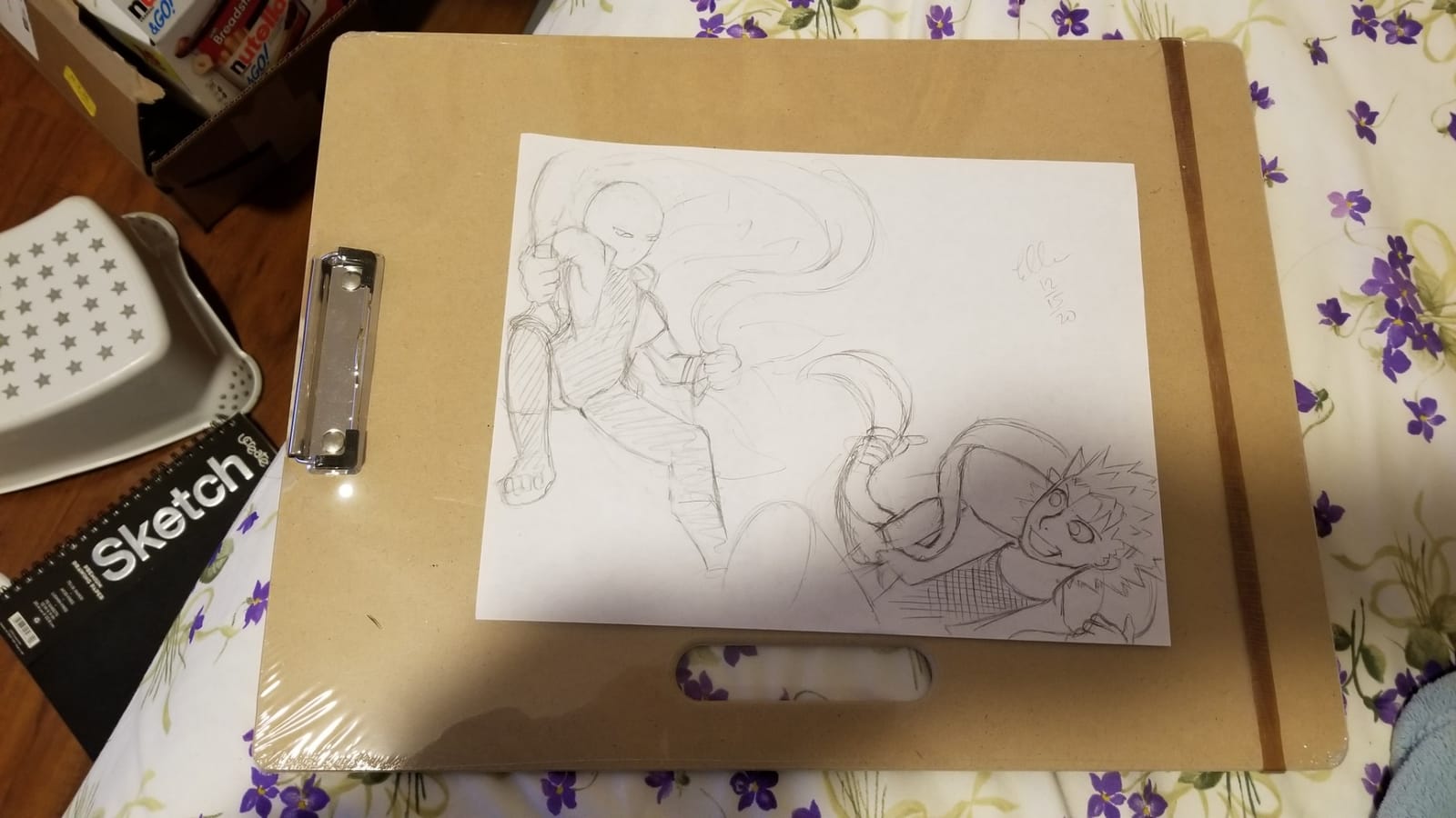 Artlicious Portable Drawing Board with Handle - Sketch Clipboard Artists customer photo 1