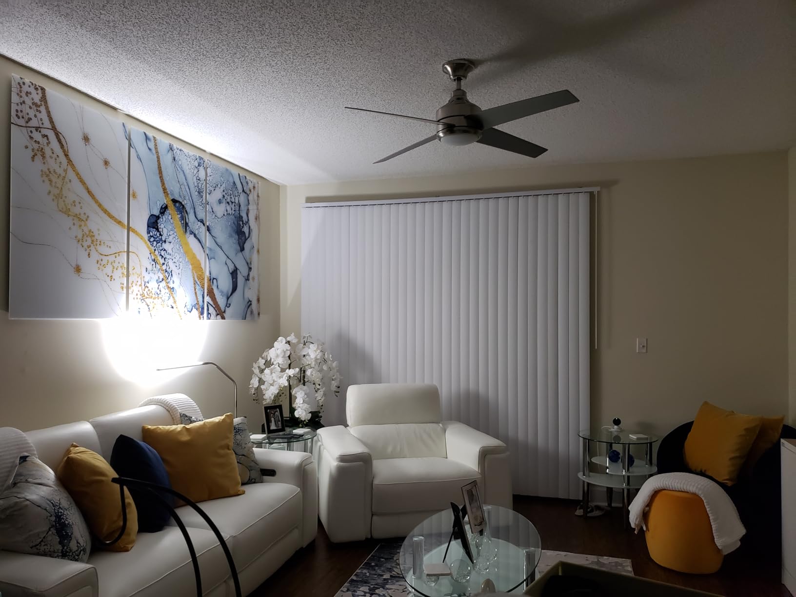 Daylight Company, LLC U35108 Slimline 3 Table Lamp-LED-80 CRI-Eye Care-4 Brightness Levels, 3,000 LUX at 30 cm, 1,065 LUMENS-4 Step DIMMER Mode, Brushed Steel, 25.6 x 30 x .8 customer photo 1