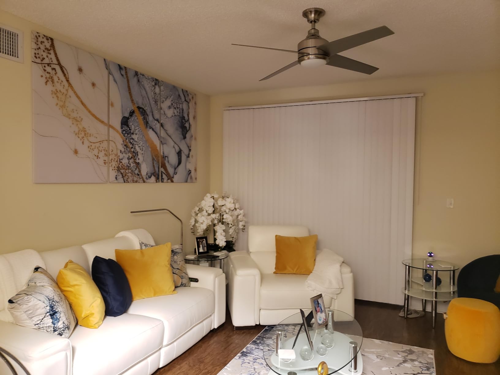 Daylight Company, LLC U35108 Slimline 3 Table Lamp-LED-80 CRI-Eye Care-4 Brightness Levels, 3,000 LUX at 30 cm, 1,065 LUMENS-4 Step DIMMER Mode, Brushed Steel, 25.6 x 30 x .8 customer photo 2