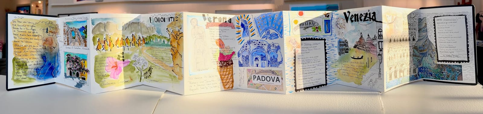 Hahnemuhle Zigzag Accordian Watercolor Book A6 300gsm 18 Pages customer photo 1