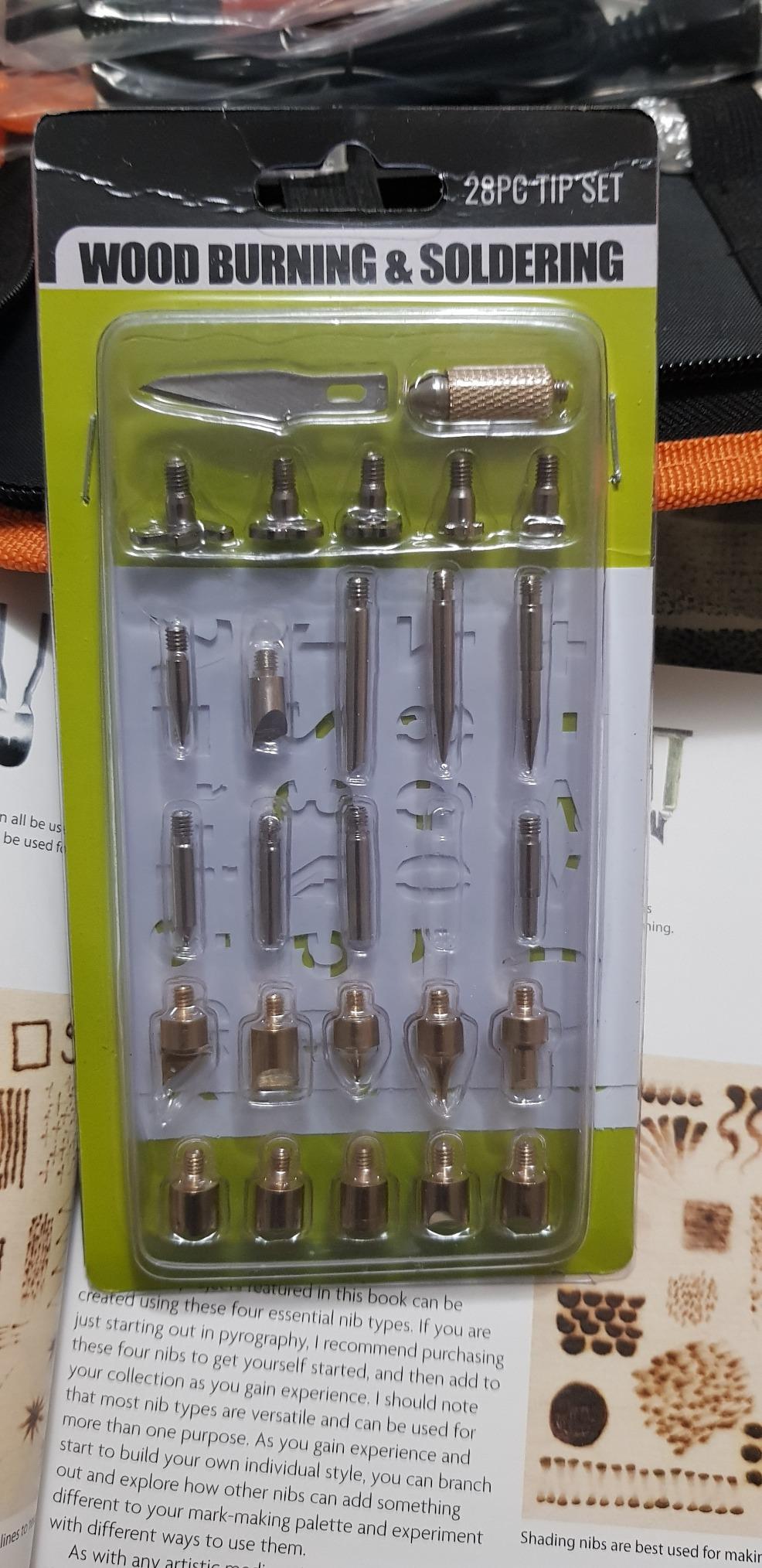 Wood Burning Kit, 110 Pieces Wood Burning Tool with Adjustable Temperature 200-420°C, Professional Wood Burner Pen for Embossing Carving Soldering customer photo 1