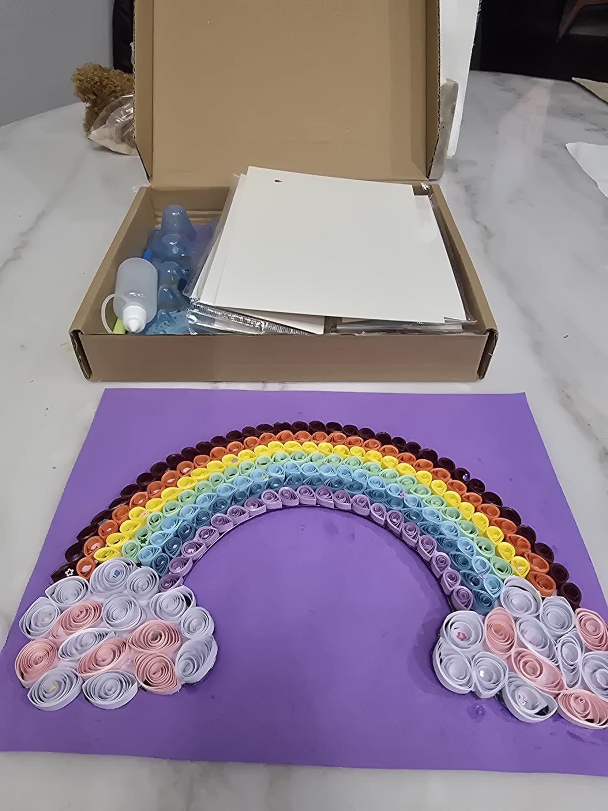TUPARKA 19 Pcs Paper Quilling Kits 45 Colors 900 Strips Quilling Art Paper DIY Craft customer photo 2
