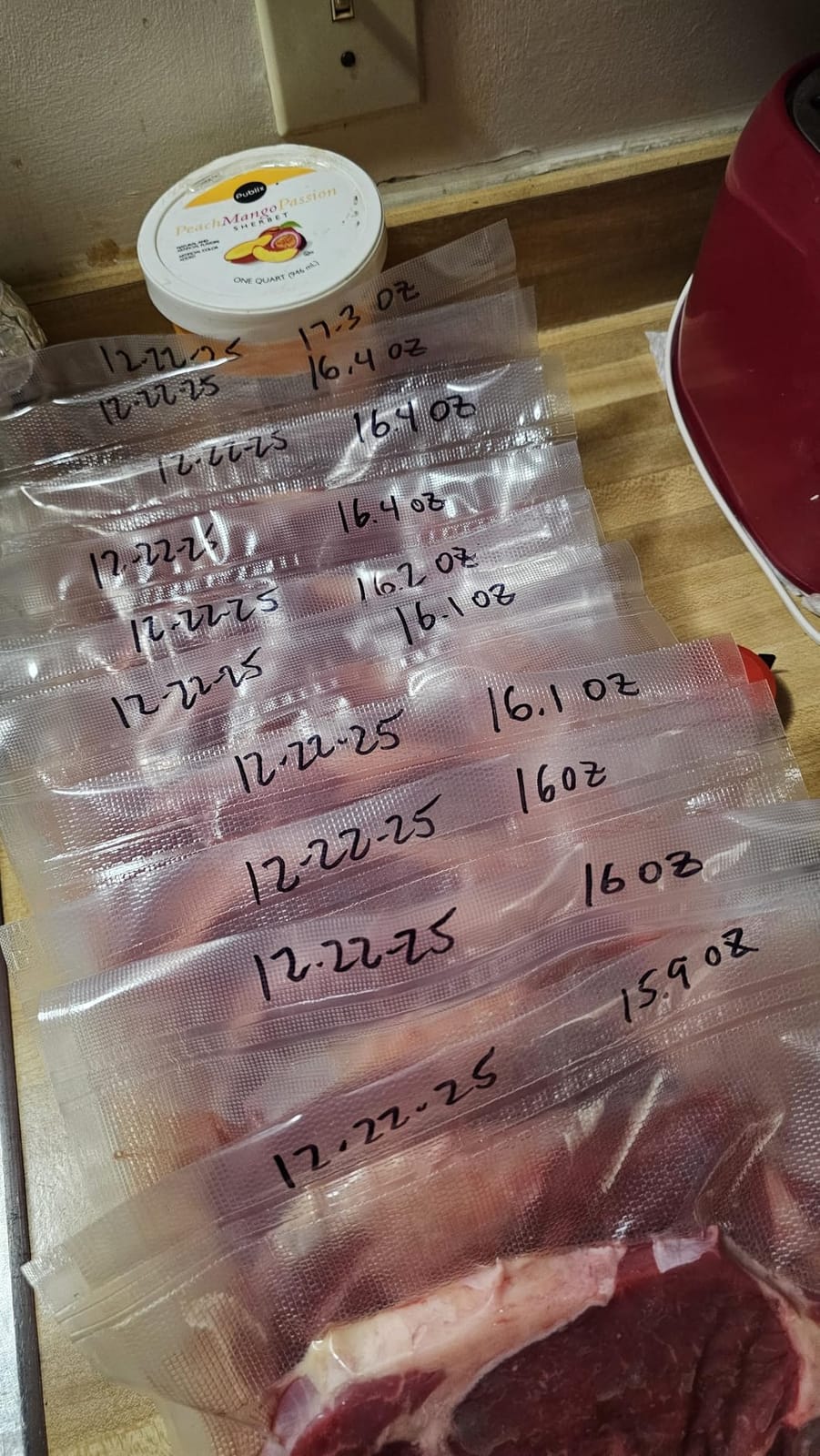 Wevac Vacuum Sealer Bags for Food 11x50 2 Rolls, Fit Food Saver Machines customer photo 2