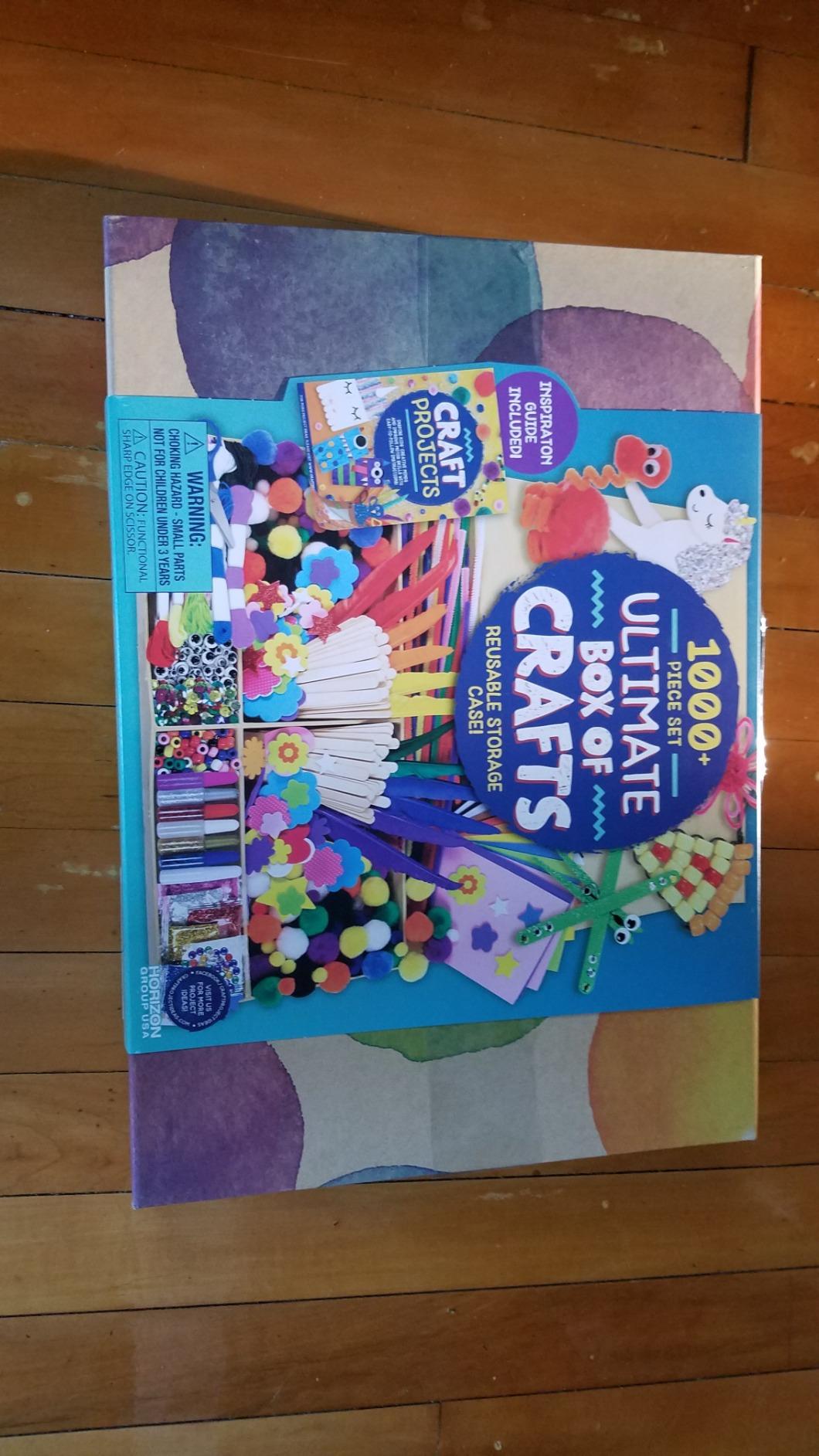 Made By Me Ultimate Craft Box, Art & Craft Activities 1000 Piece Set, Storage Case, Great for Preschool Arts & Crafts, Adult & Group Projects, Craft Box for Kids Girls & Boys customer photo 2
