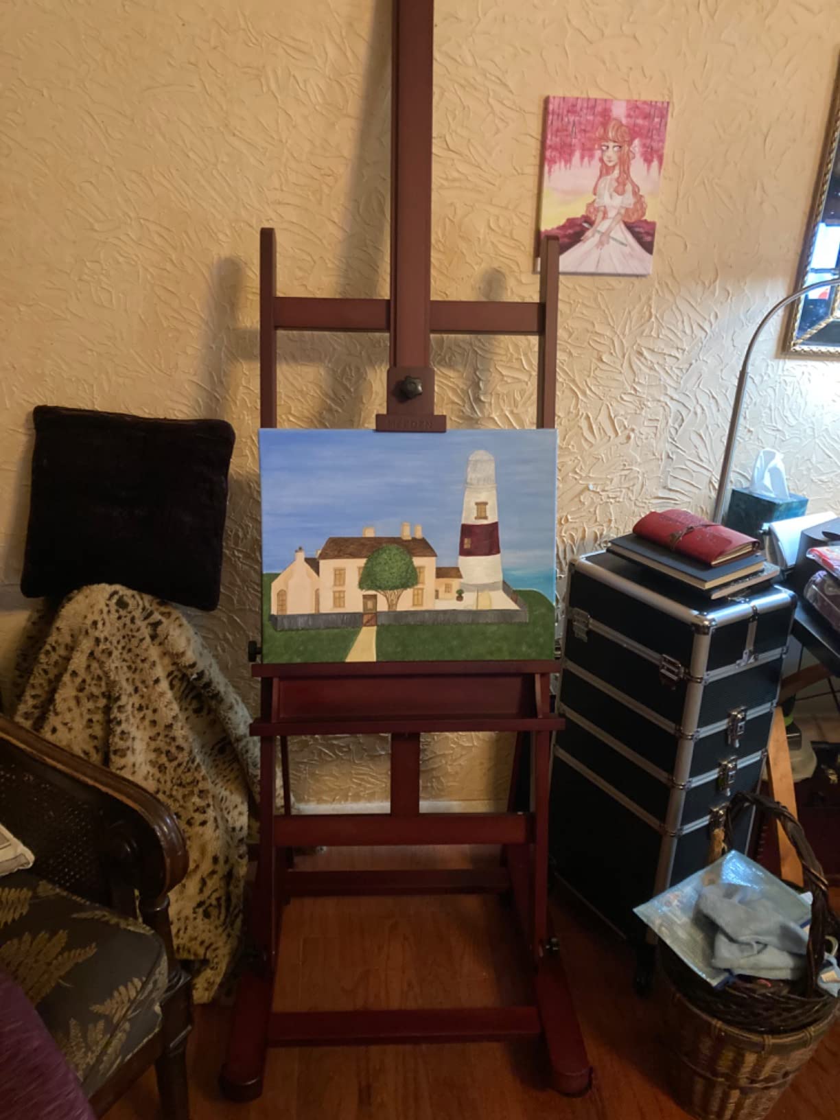 MEEDEN Adjustable H Frame Art Easel: Easel Stand for Painting and Display customer photo 2