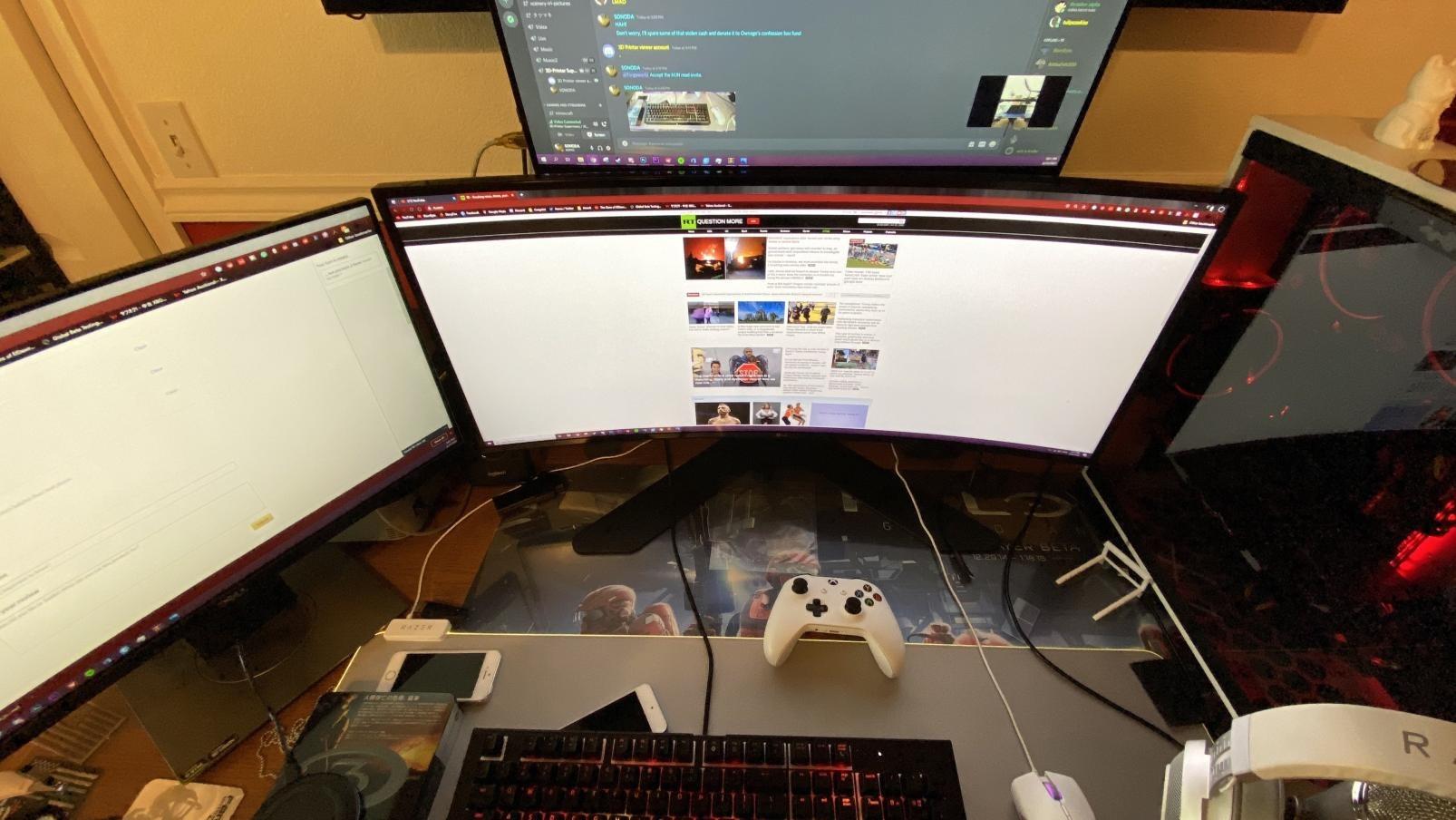 LG 34WN80C-B UltraWide Monitor 34” 21:9 Curved WQHD (3440 x 1440) IPS Display, USB Type-C (60W PD), sRGB 99% Color Gamut, 3-Side Virtually Borderless Design, Tilt/Height Adjustable Stand - Black customer photo 2