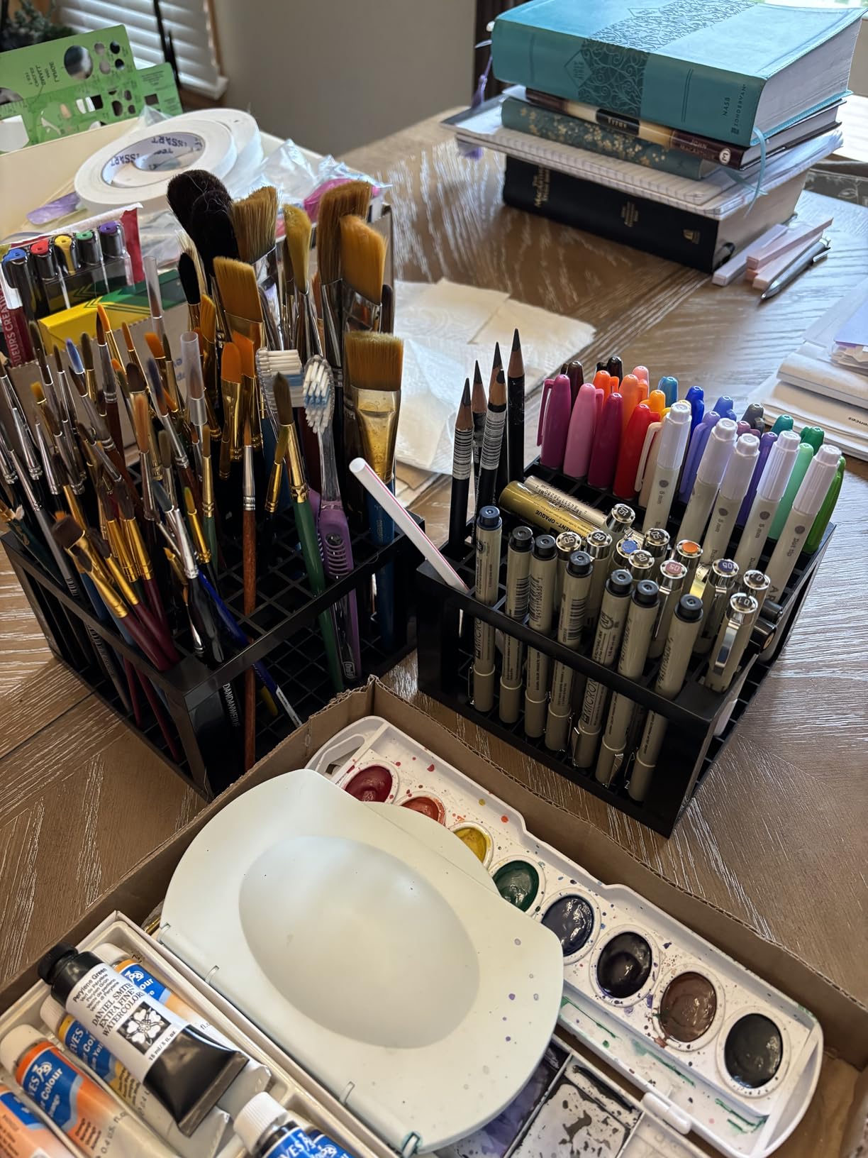 U.S. Art Supply 60 Slot Marker Organizer & Paint Brush Holder customer photo 1