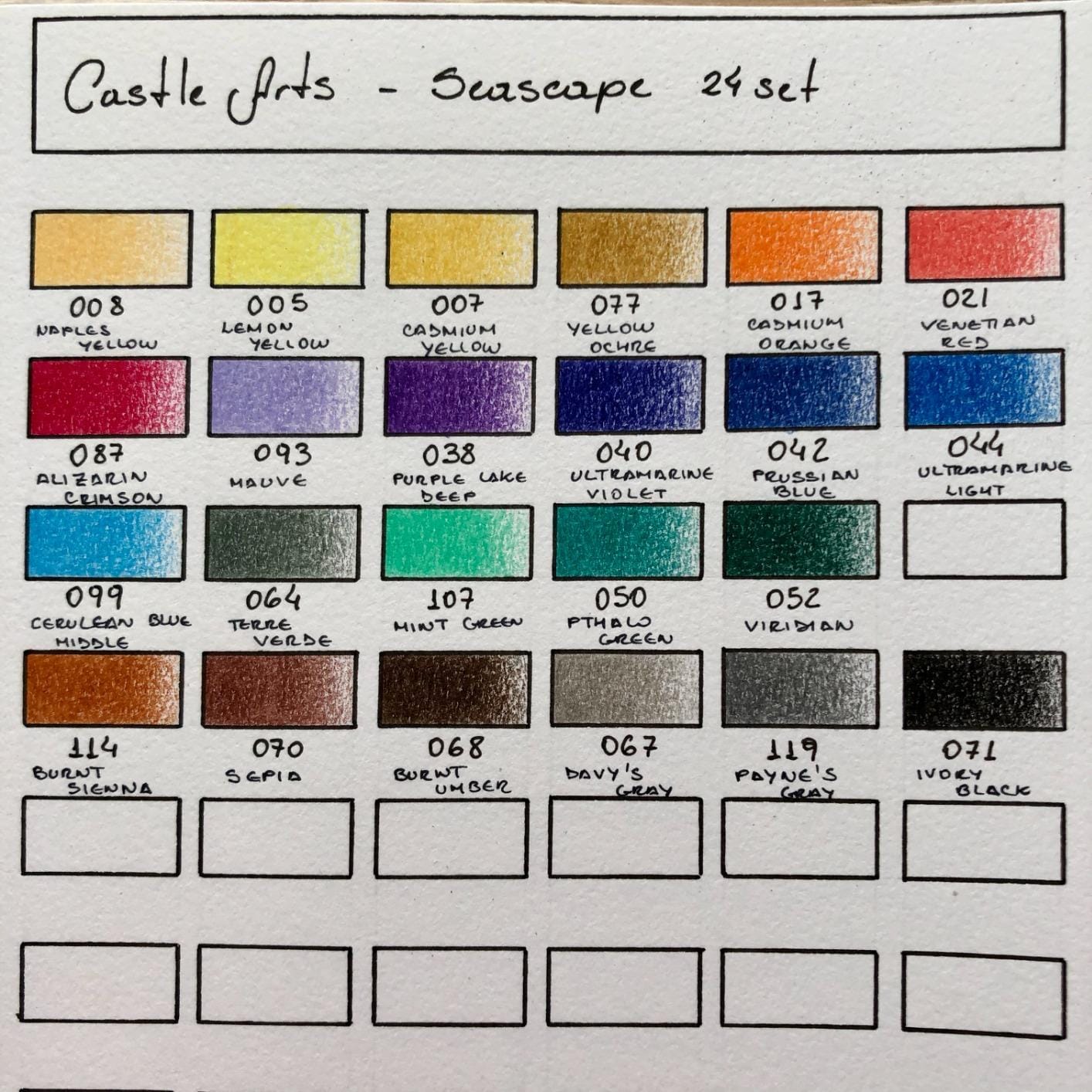 Castle Art Supplies 24 Colored Pencil Set - Portraits Themed Palette customer photo 1
