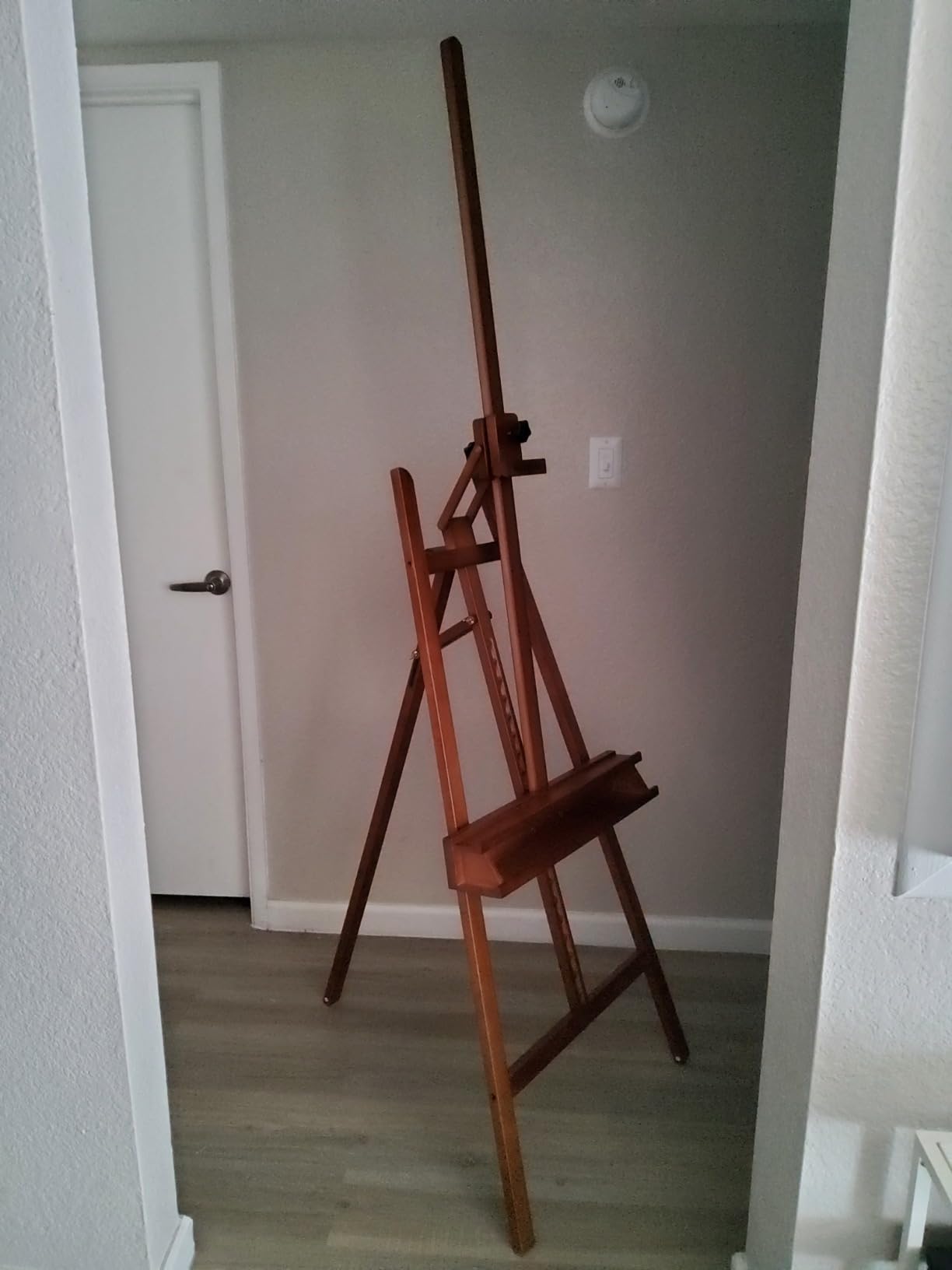 MEEDEN Large Painting Easel Stand: Solid Beech Wood Studio Easel for Adults customer photo 2