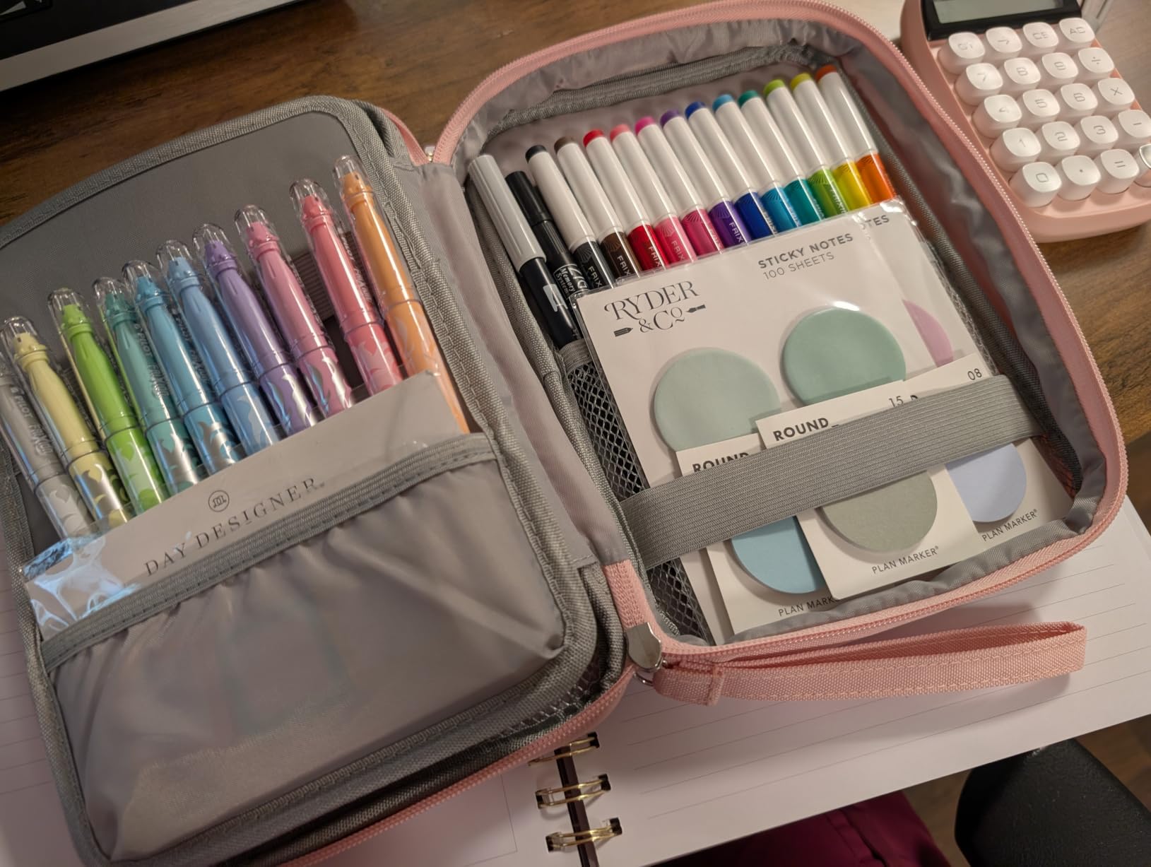 Zannaki Big Capacity Storage Pouch Marker Pen Pencil Case Simple Stationery Bag Box Art Tool & Sketch Storage Boxes for Bullet Journal Middle High School Office College Student Girl Women Adult Teen customer photo 1
