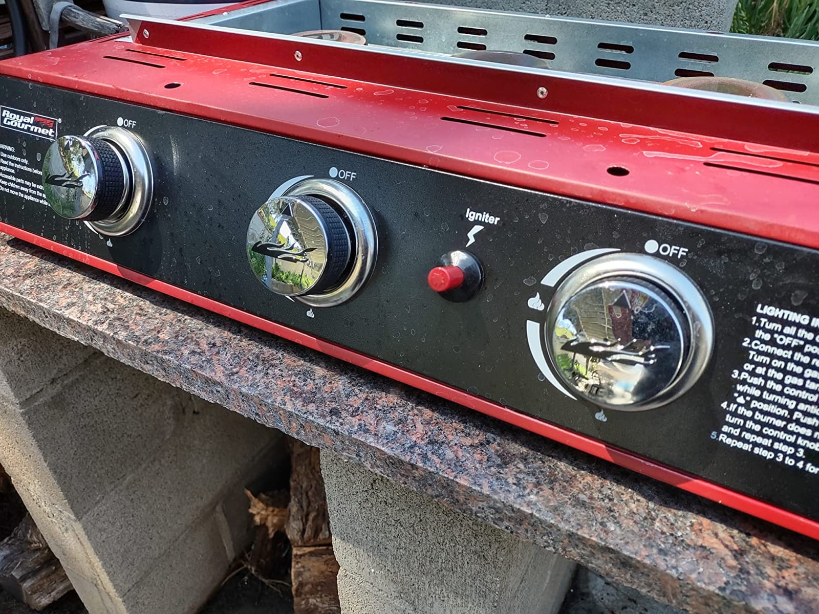 Royal Gourmet PD1301S Portable 3-Burner Tabletop Gas Griddle customer photo 2