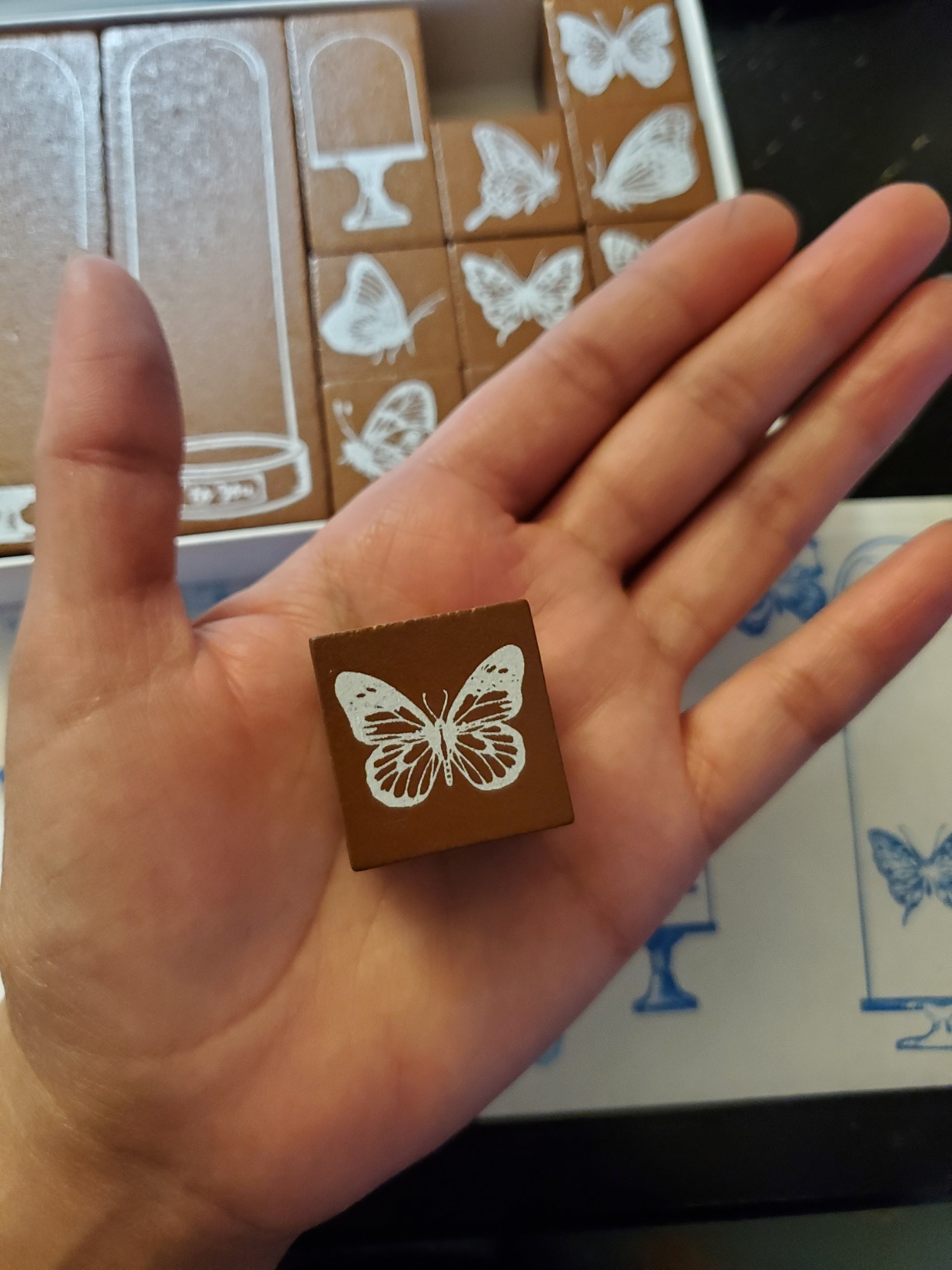 Dizdkizd 8 Pieces Wood Mounted Rubber Stamps customer photo 2