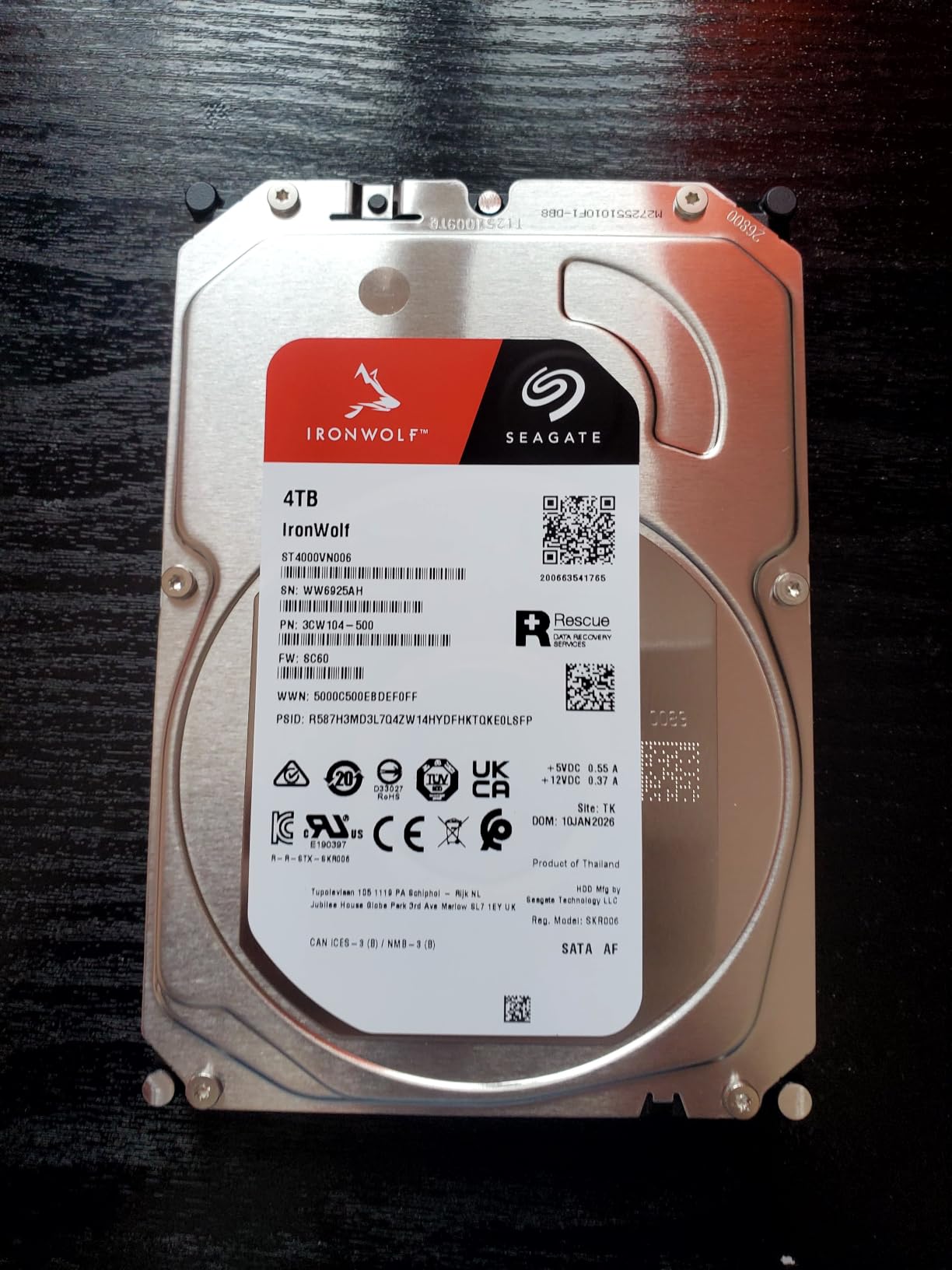 Seagate 8TB IronWolf Internal NAS Hard Drive | SATA 6 Gb/s (ST8000VNZ04) customer photo 2